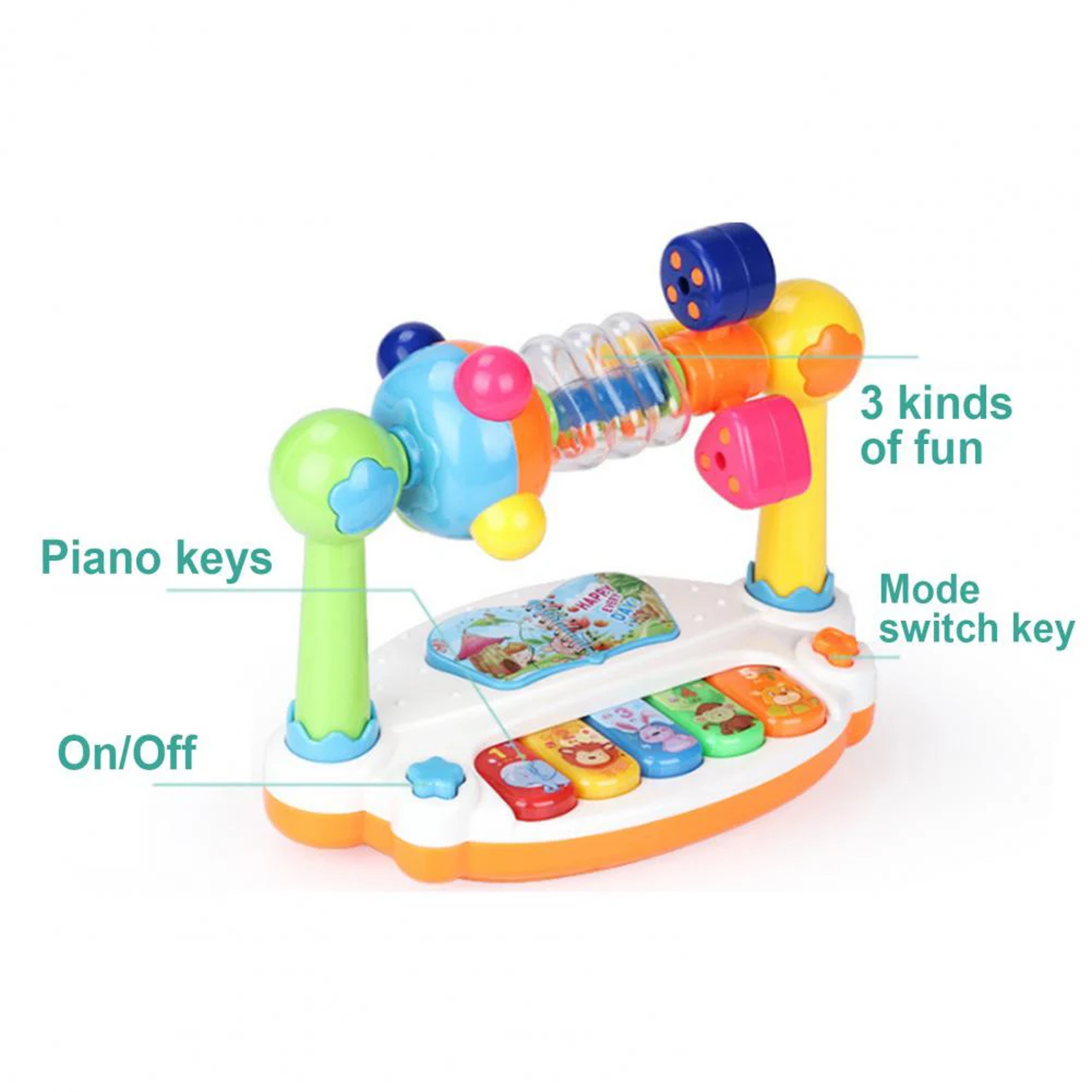 Electronic Organ Toy For Kids  Piano With Lights Musical Instruments For Early Education And Activi 4