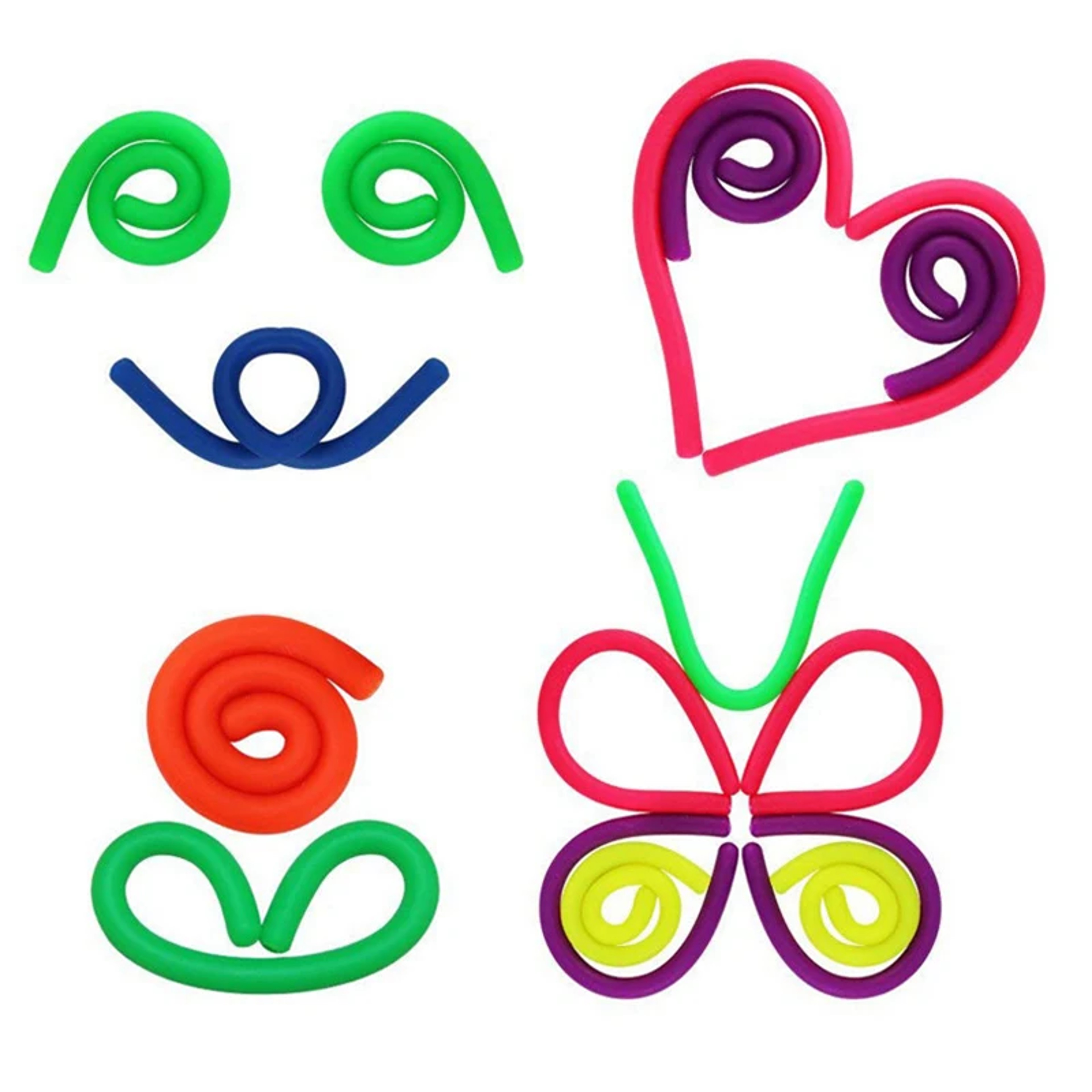DIY Soft Rubber Noodle Elastic Rope Stress Relief Toy 1