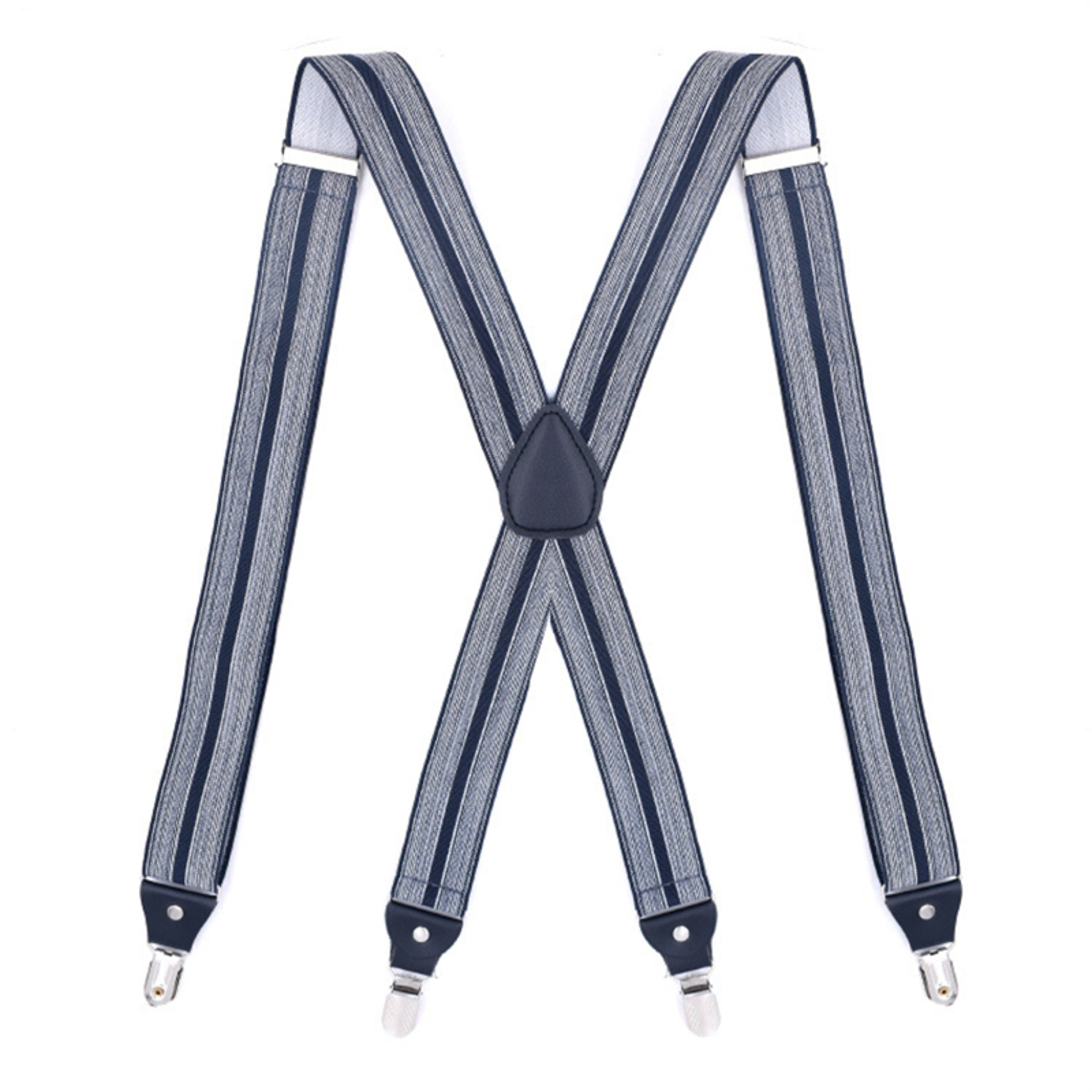 Heavy Duty Mens Suspenders  Adjustable Elastic XBack Braces With Strong Clips 5