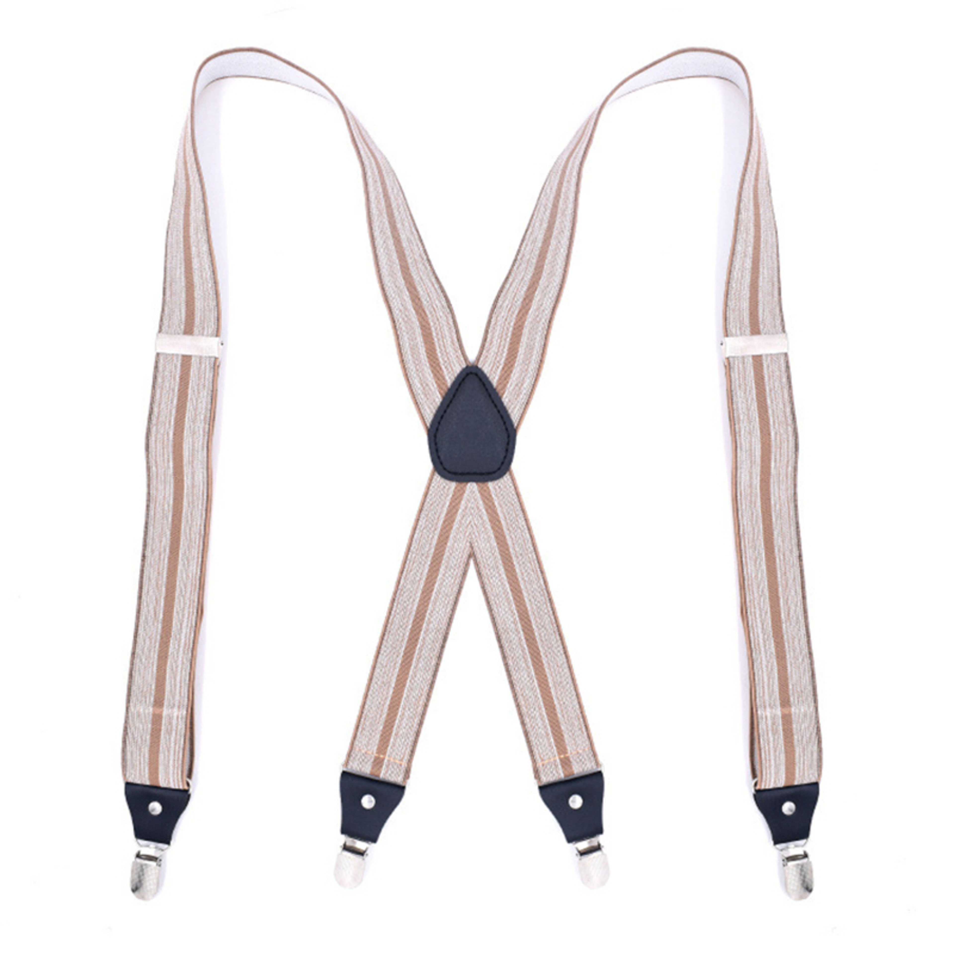 Heavy Duty Mens Suspenders  Adjustable Elastic XBack Braces With Strong Clips 6