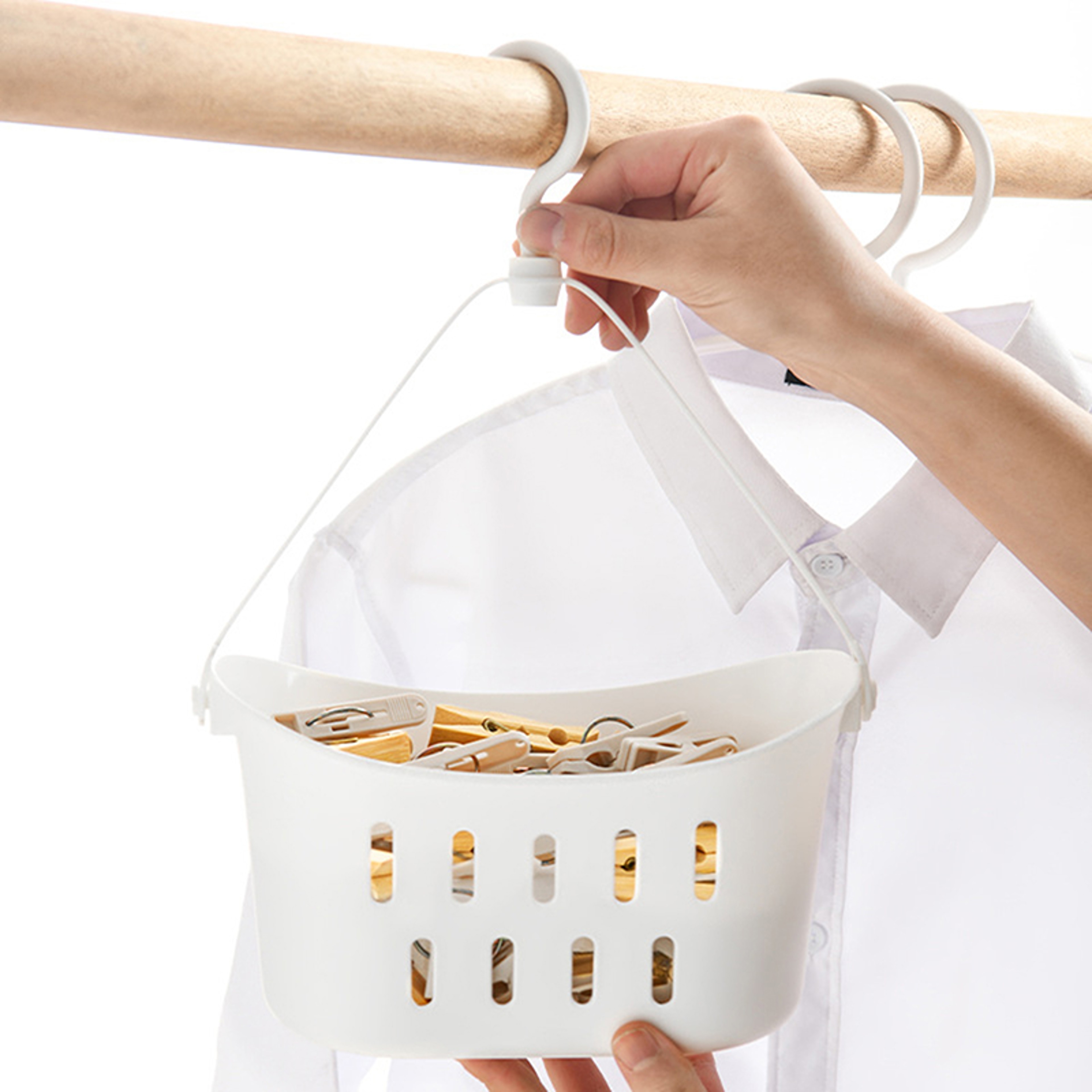 Hanging Bathroom Drain Basket With Rack  Shower Sink Organizer For Kitchen Sundries 3