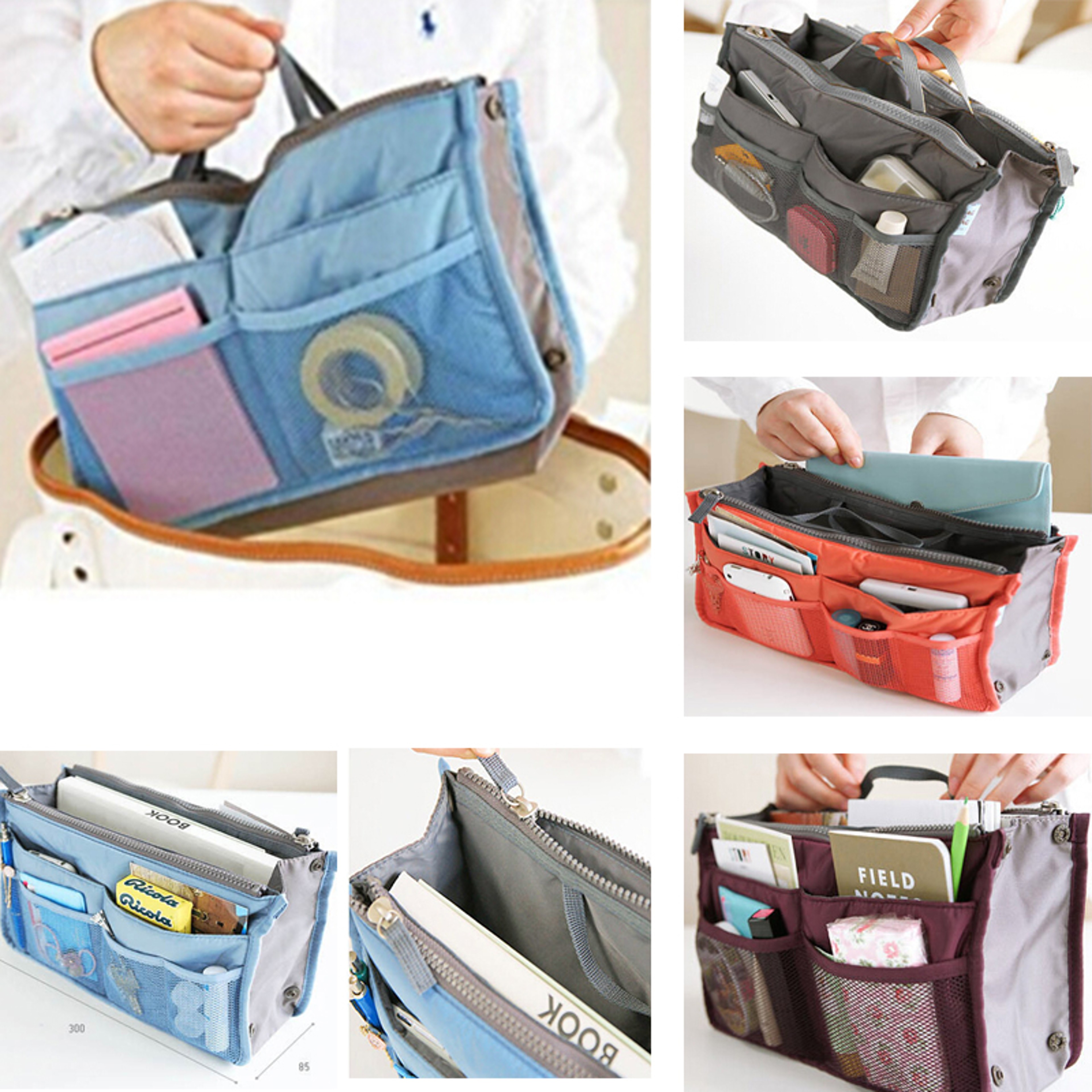 MultiPurpose Magazine And Makeup Organizer Bag  Stylish Storage Solution For Everyday Use 1