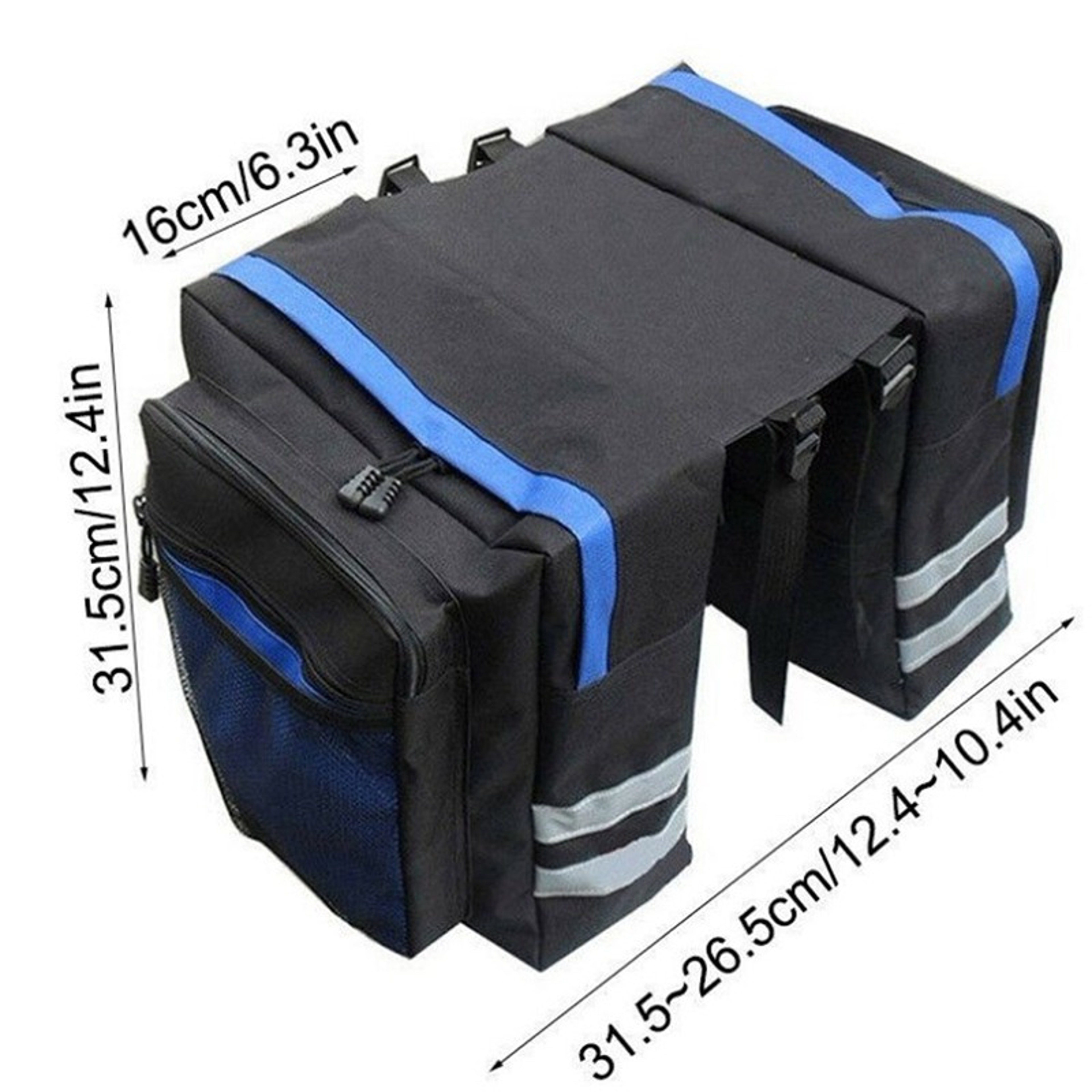 Bike Rear Rack Bag  Double Side Trunk Bag For Mountain  Road Bicycles Tail Seat Pack Luggage Carrie 5