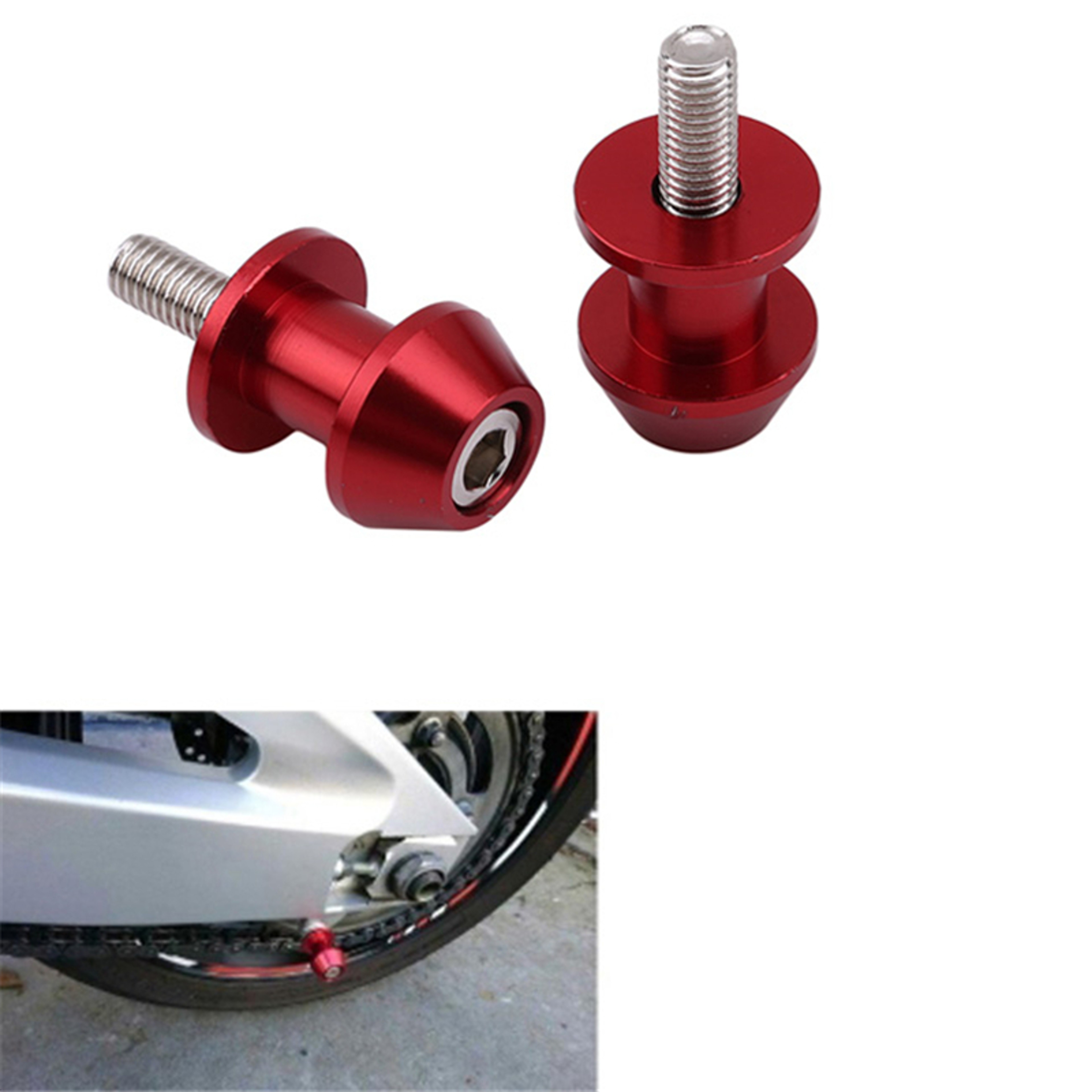 Aluminum Motorcycle Stand Swingarm Spools Slider  Heavy Duty Motorcycle Accessory For Easy Maintena 2