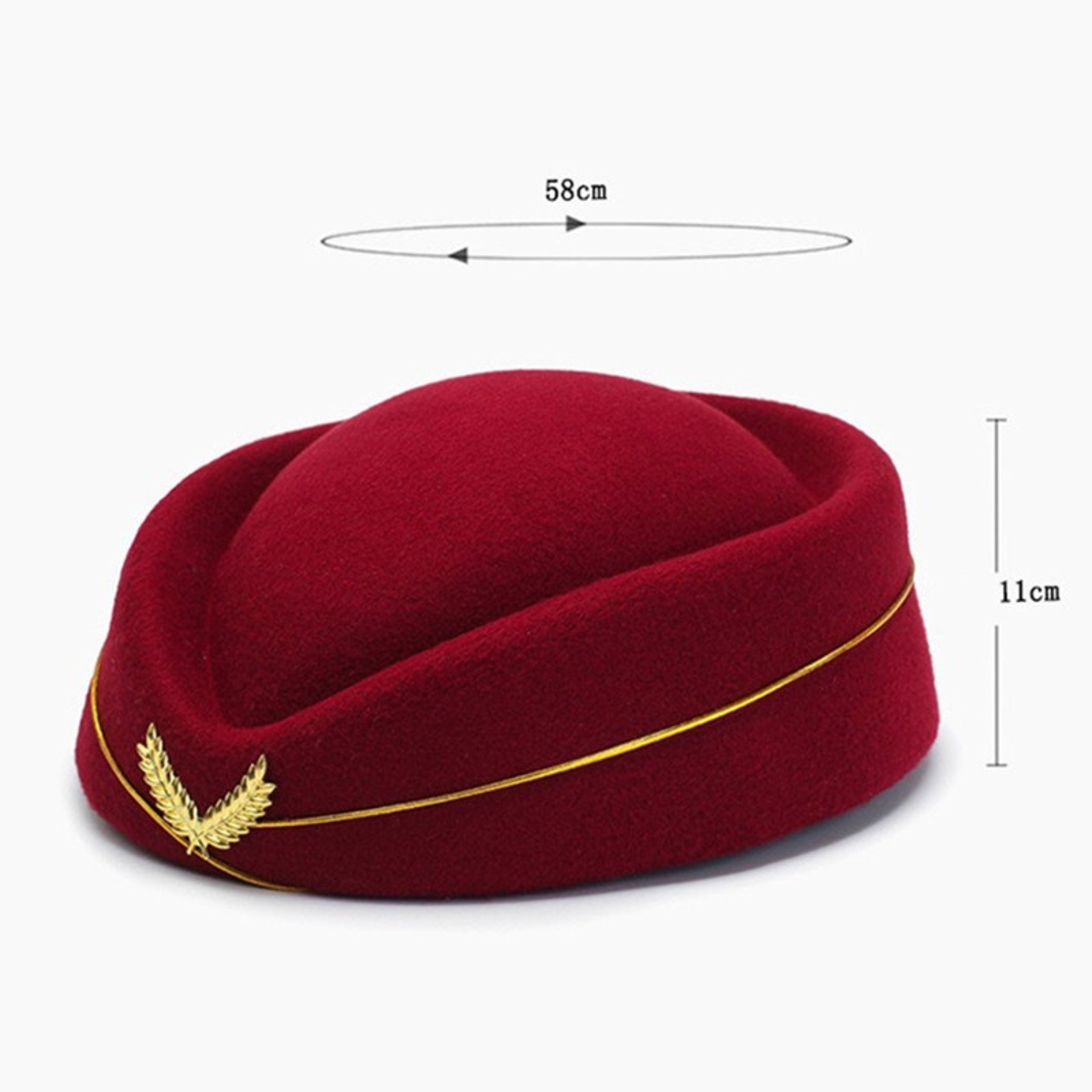 Air Hostess Beret Hat For Women  Formal Uniform Accessory For Parties  Costumes 4
