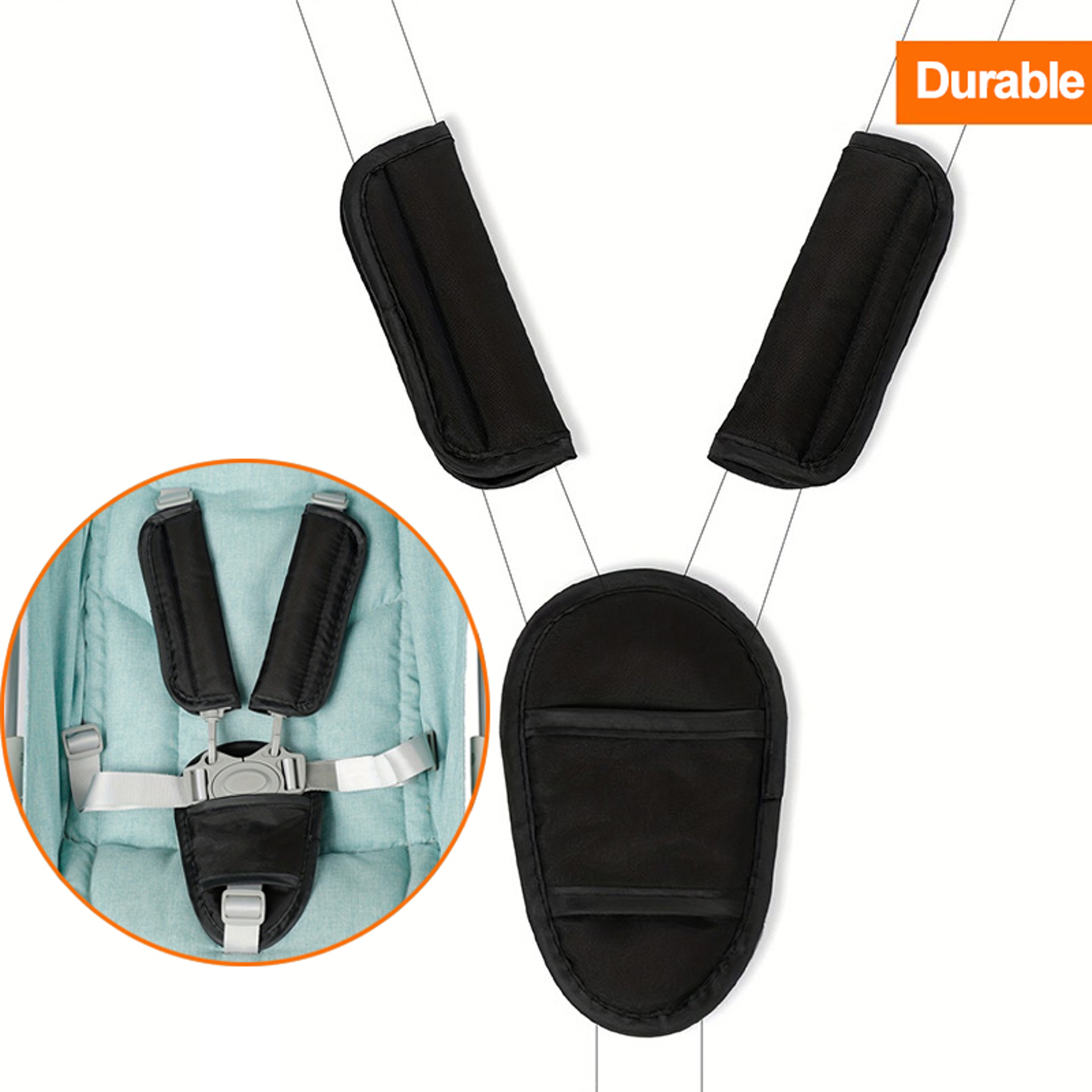Universal Baby Safety Car Seat Belt Cushion Shoulder Pad  Soft Strap Vehicle Cover Protector For In 1