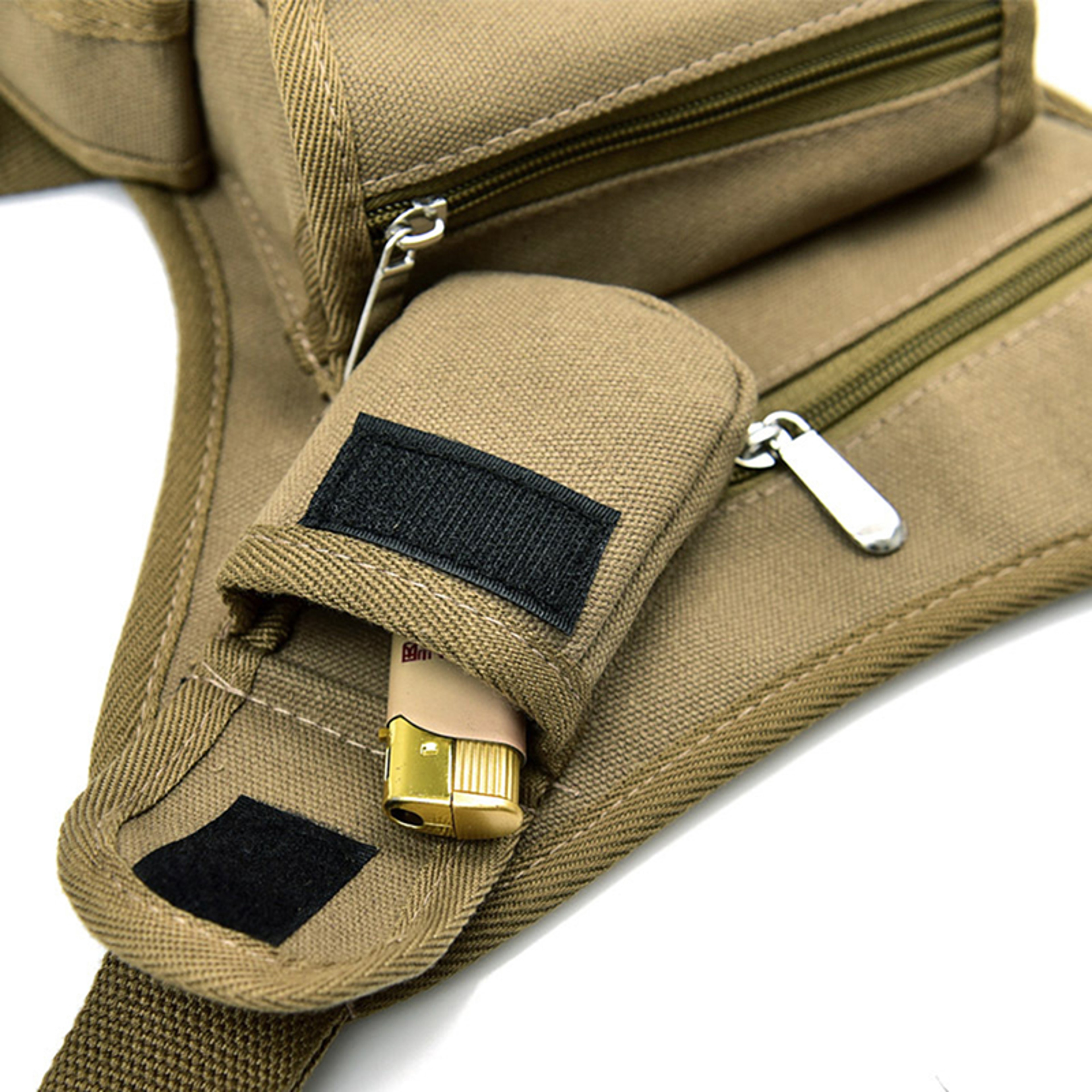 HighQuality Canvas Mens Drop Waist Fanny Pack  Durable Belt Bag For Bicycle  Motorcycle Use Work An 1