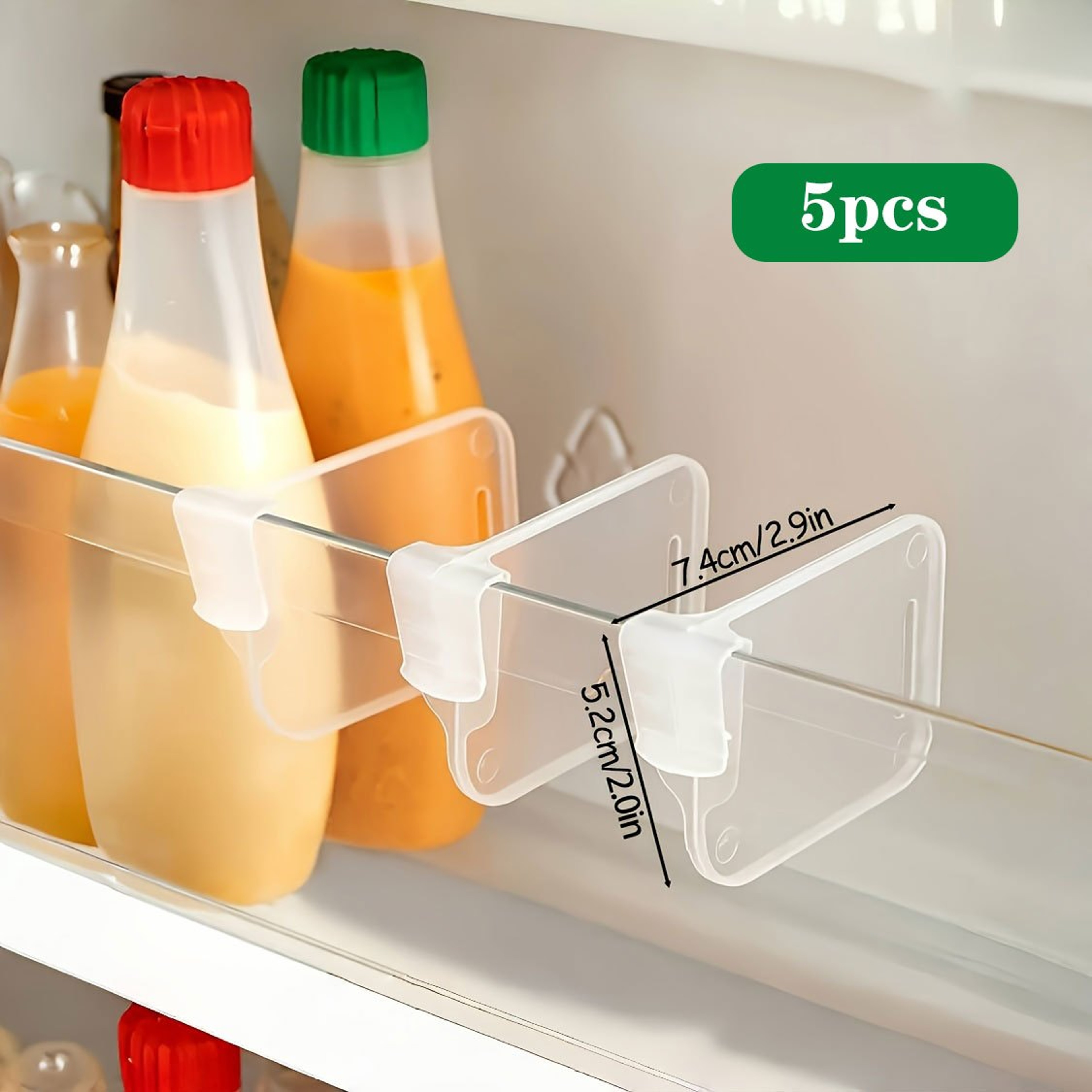 Adjustable Clear Refrigerator Organizer Dividers  SpaceSaving Fridge Storage For Kitchen Cabinets 3