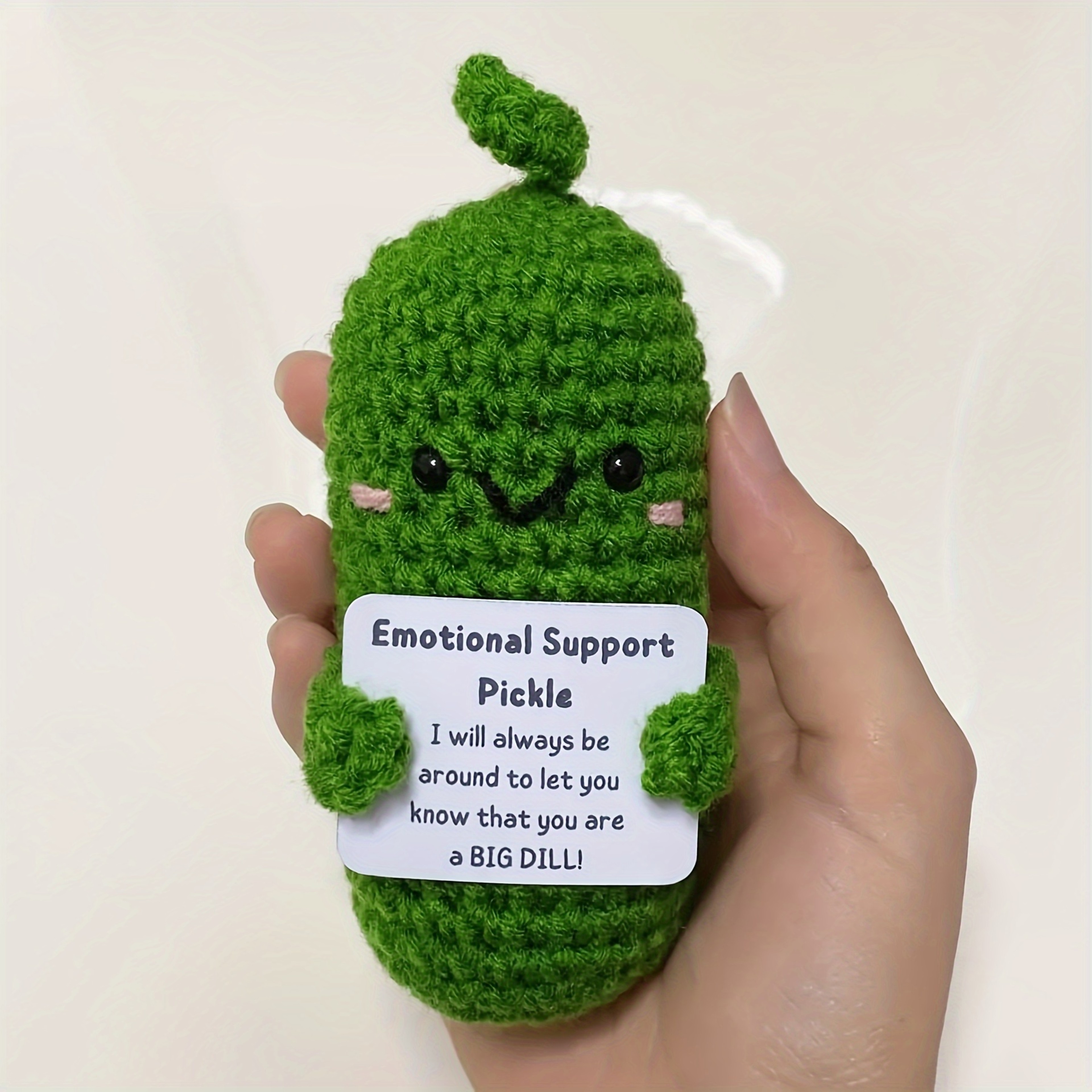 Cute Handmade Plush Cucumber Doll With Positive Message  Perfect Valentines Day Gift For Kids  Coup 2