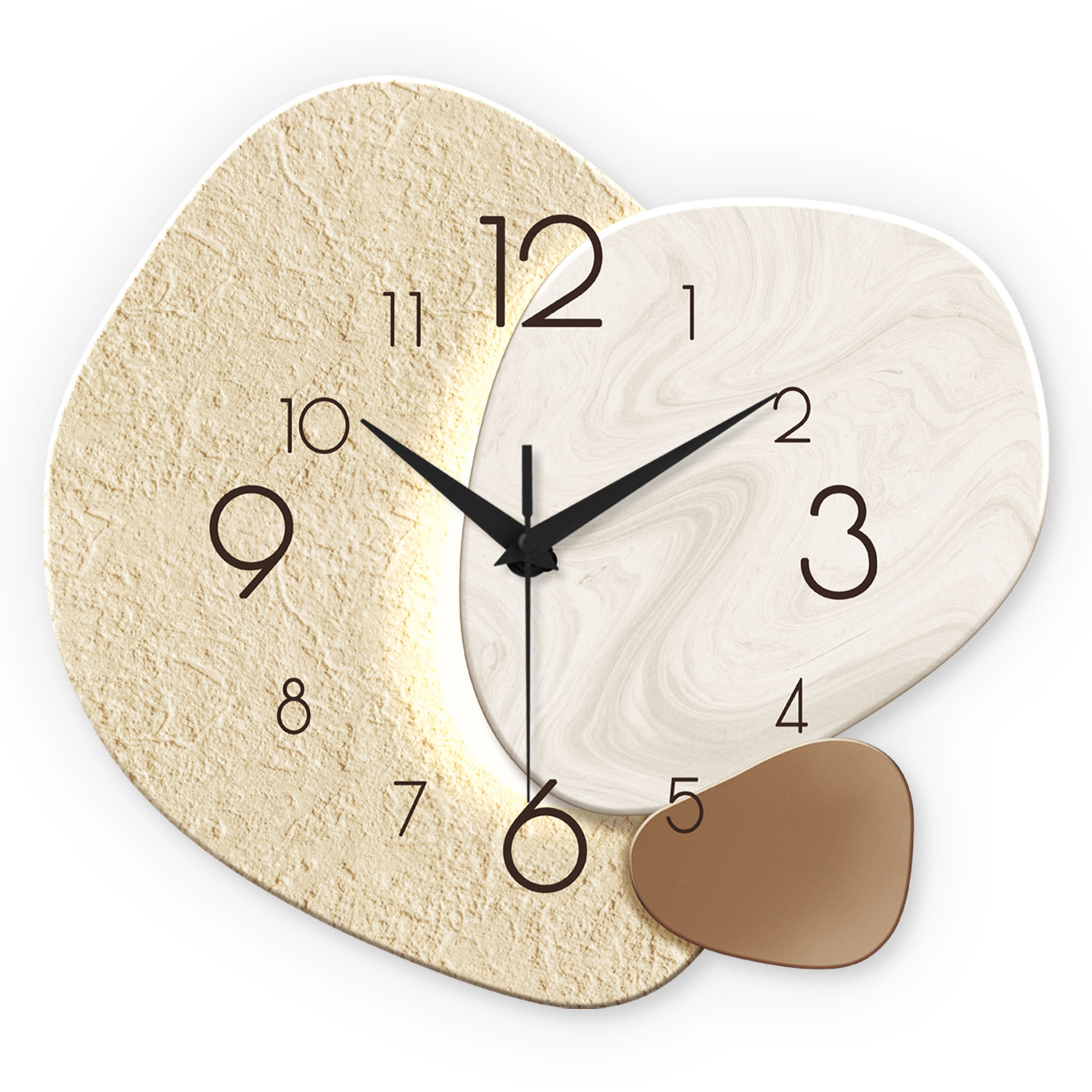 Modern Silent Quartz Wall Clock  Simple Design For Living Room  Bedroom No Battery Required 5