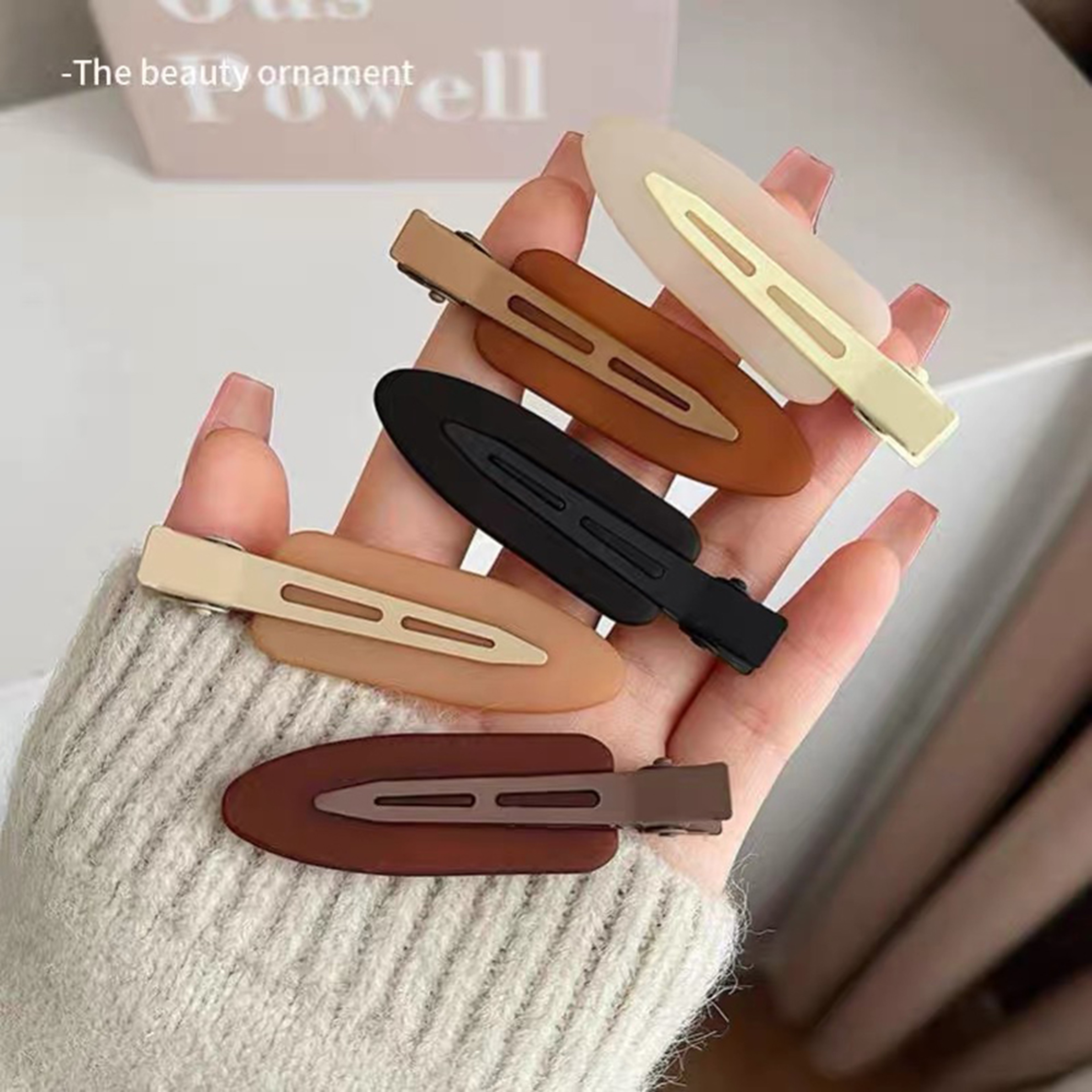 Traceless Willow Leaf Hairpin Hair Clip For Women  Fashion Side Clips  Korean Styling Tools For Ban 2
