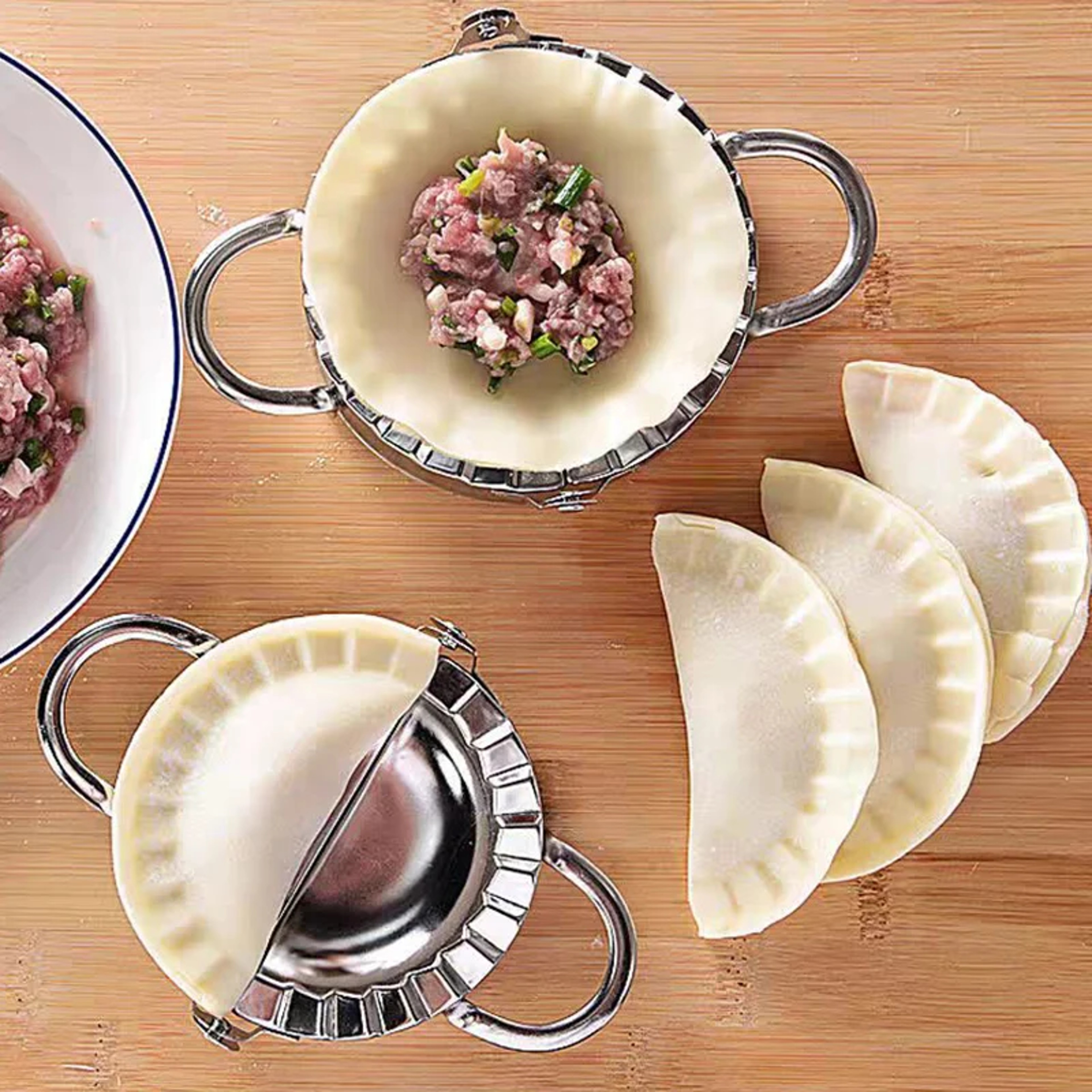 Stainless Steel Dumpling Maker  Perfect Dumplings Empanadas And Pierogies In Minutes 0