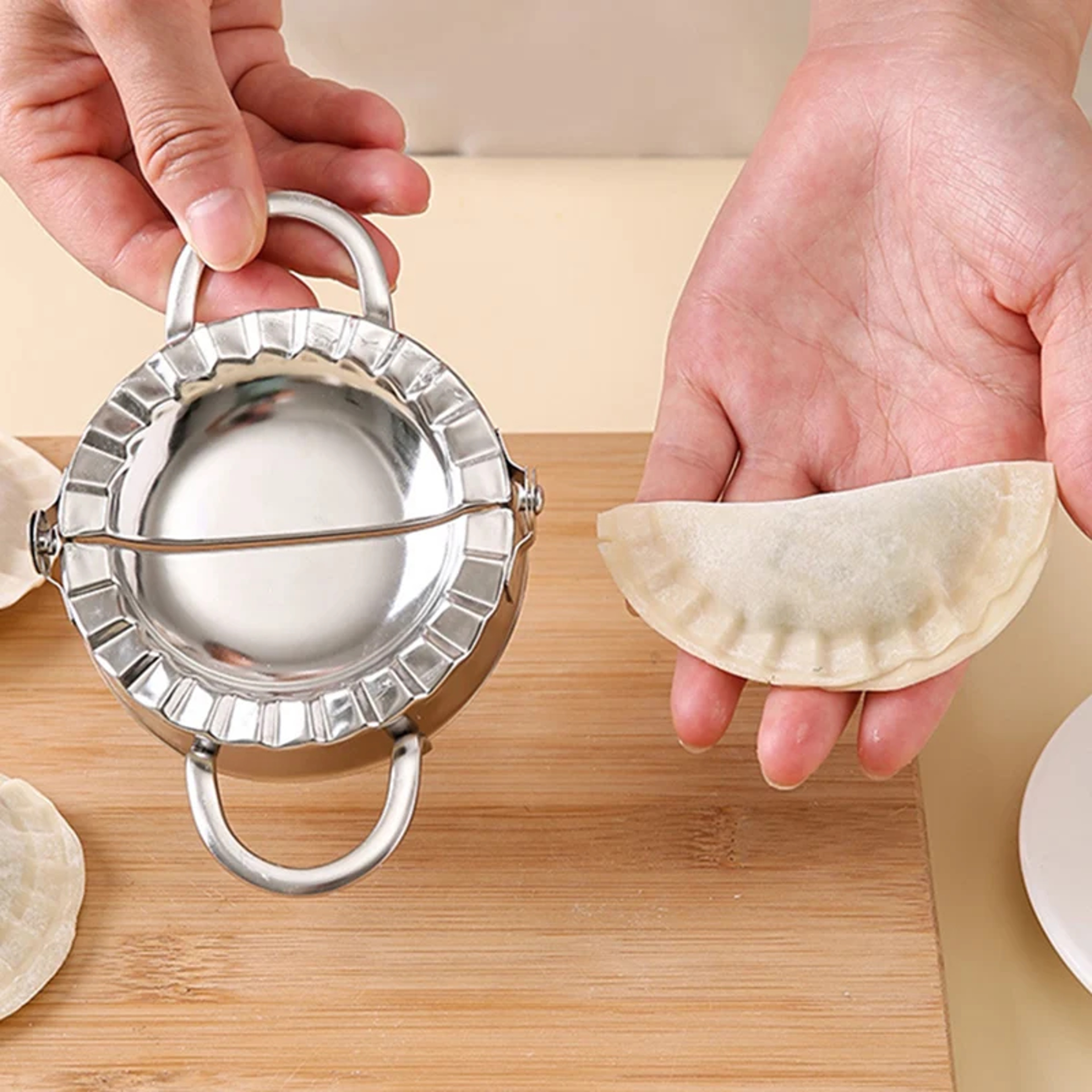 Stainless Steel Dumpling Maker  Perfect Dumplings Empanadas And Pierogies In Minutes 2