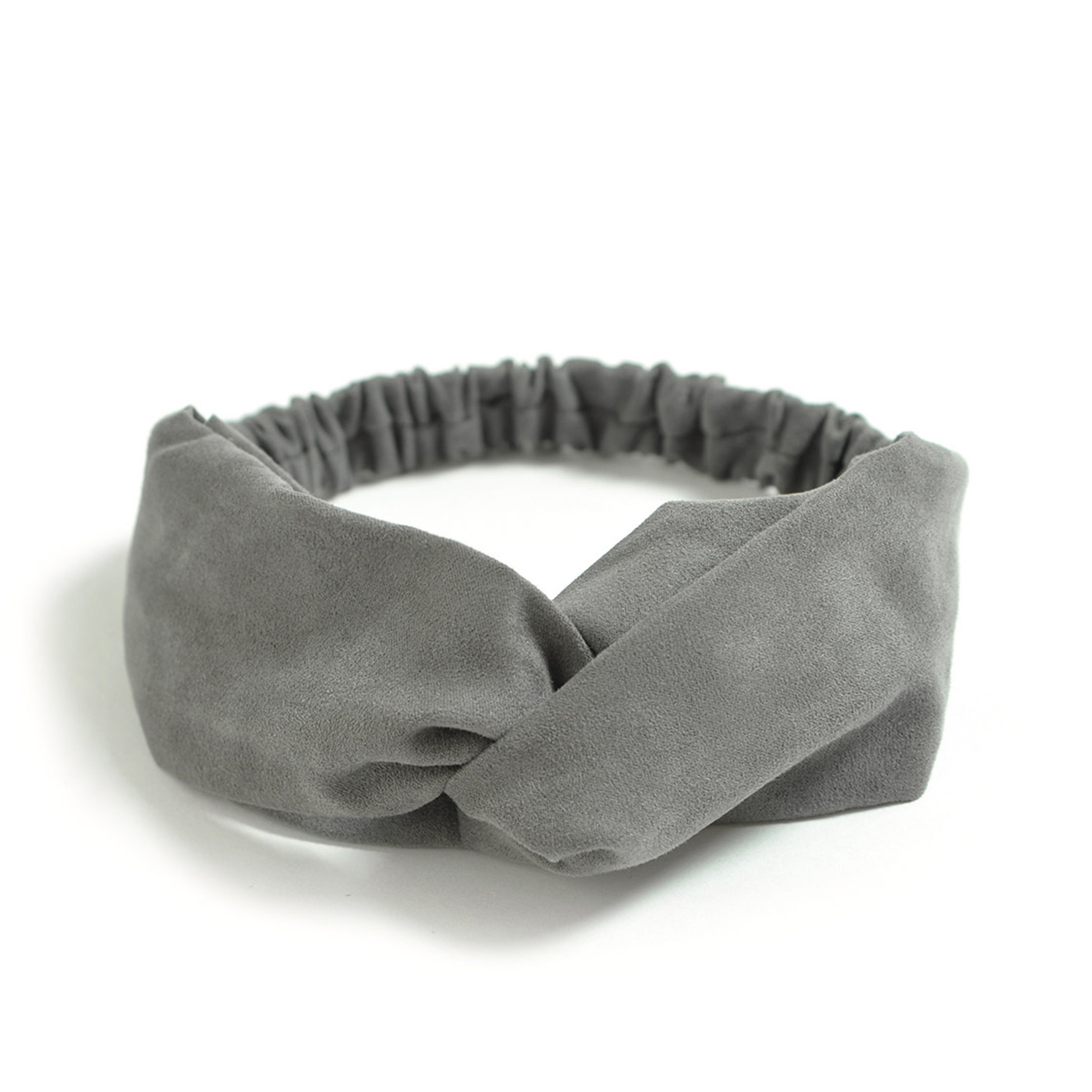 Boho Suede Twist Knotted Headband For Women  Vintage Hair Band With Sweet Bow Design 4