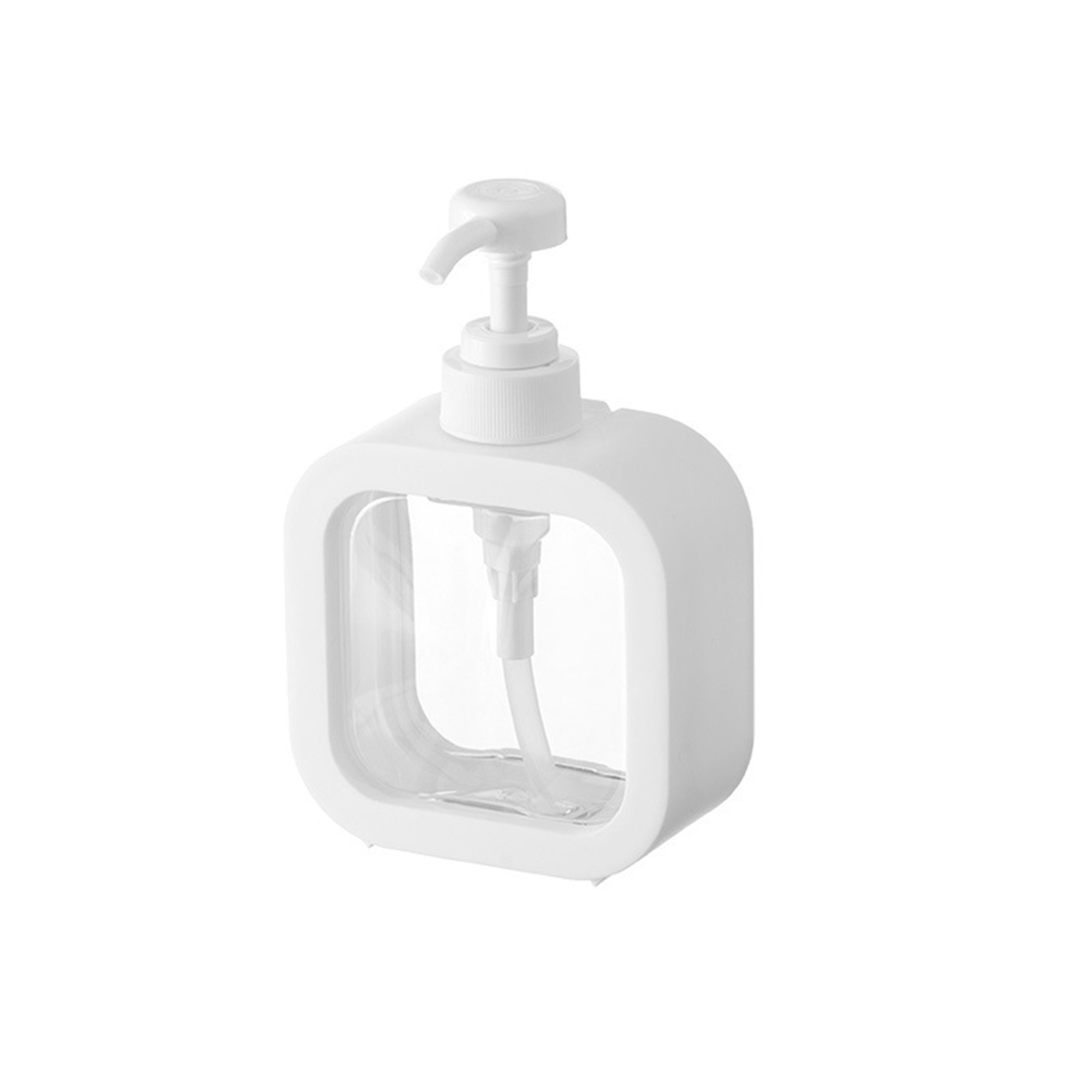 Transparent Soap Dispenser Bottle  Travel  Bathroom Ready Press  Refill 5