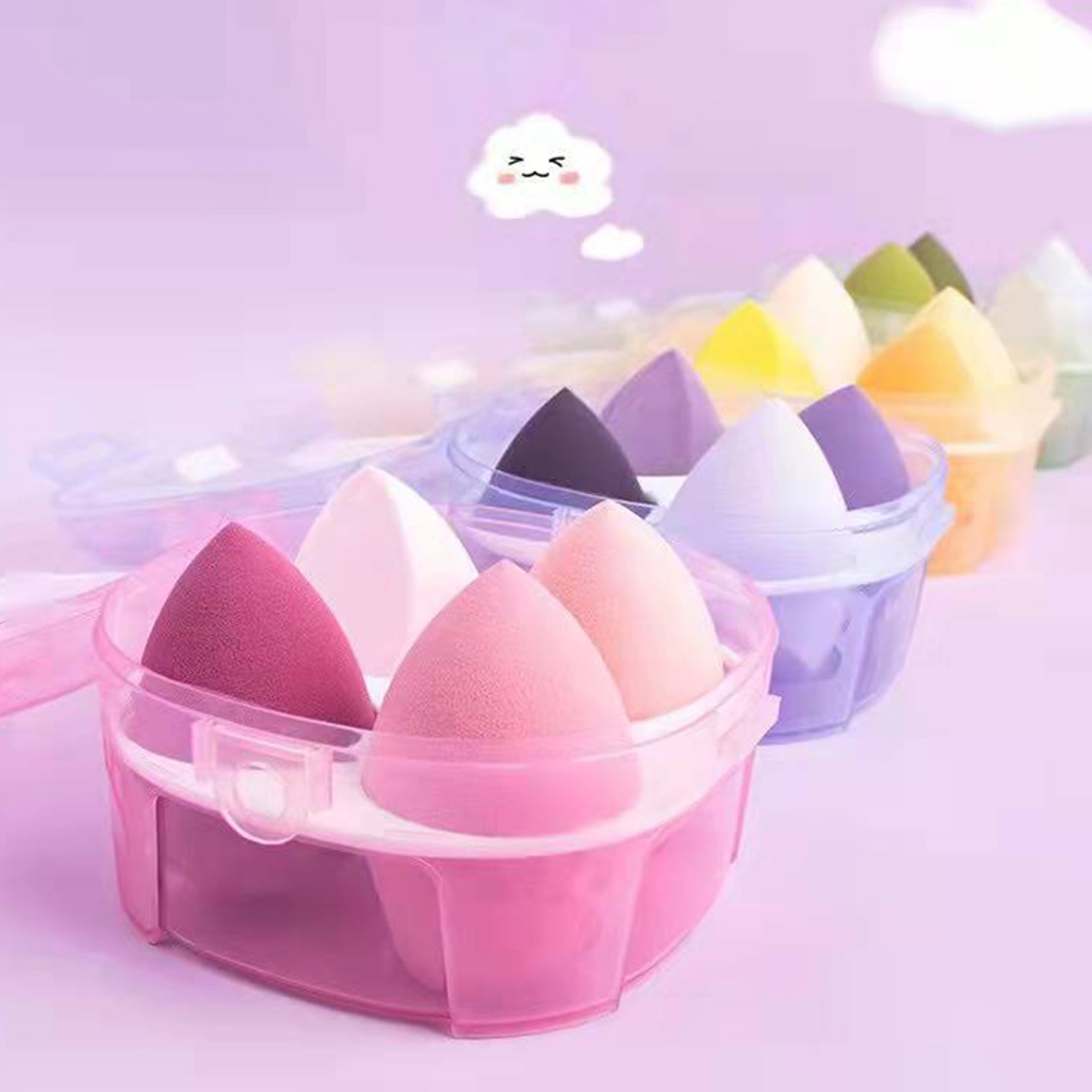 Makeup Sponge Powder Puff Set  Versatile Beauty Sponge For Wet  Dry Application 1