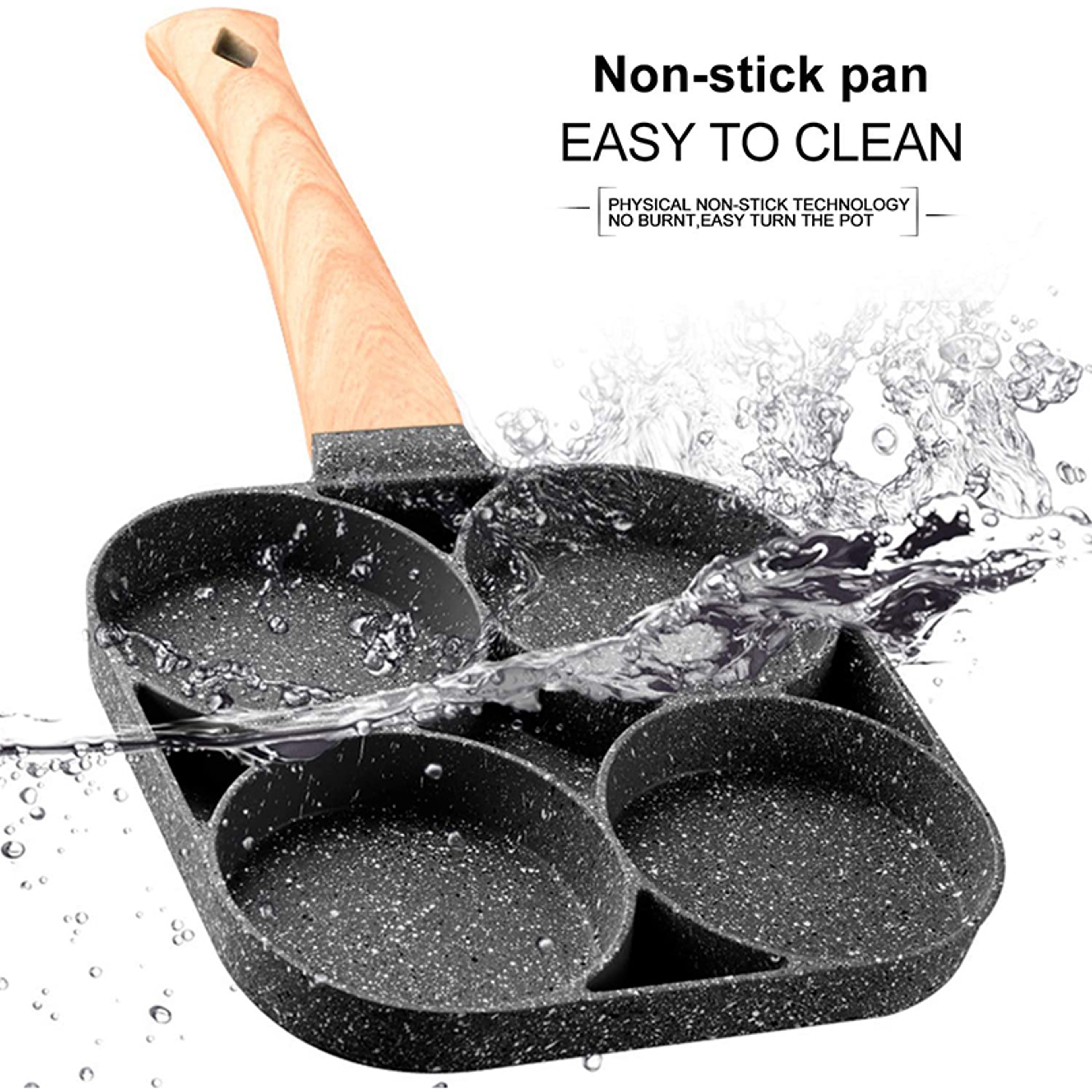 Premium Egg Frying Pan for Pancakes, Omelets & Poached Eggs with Nonstick Coating – view 5