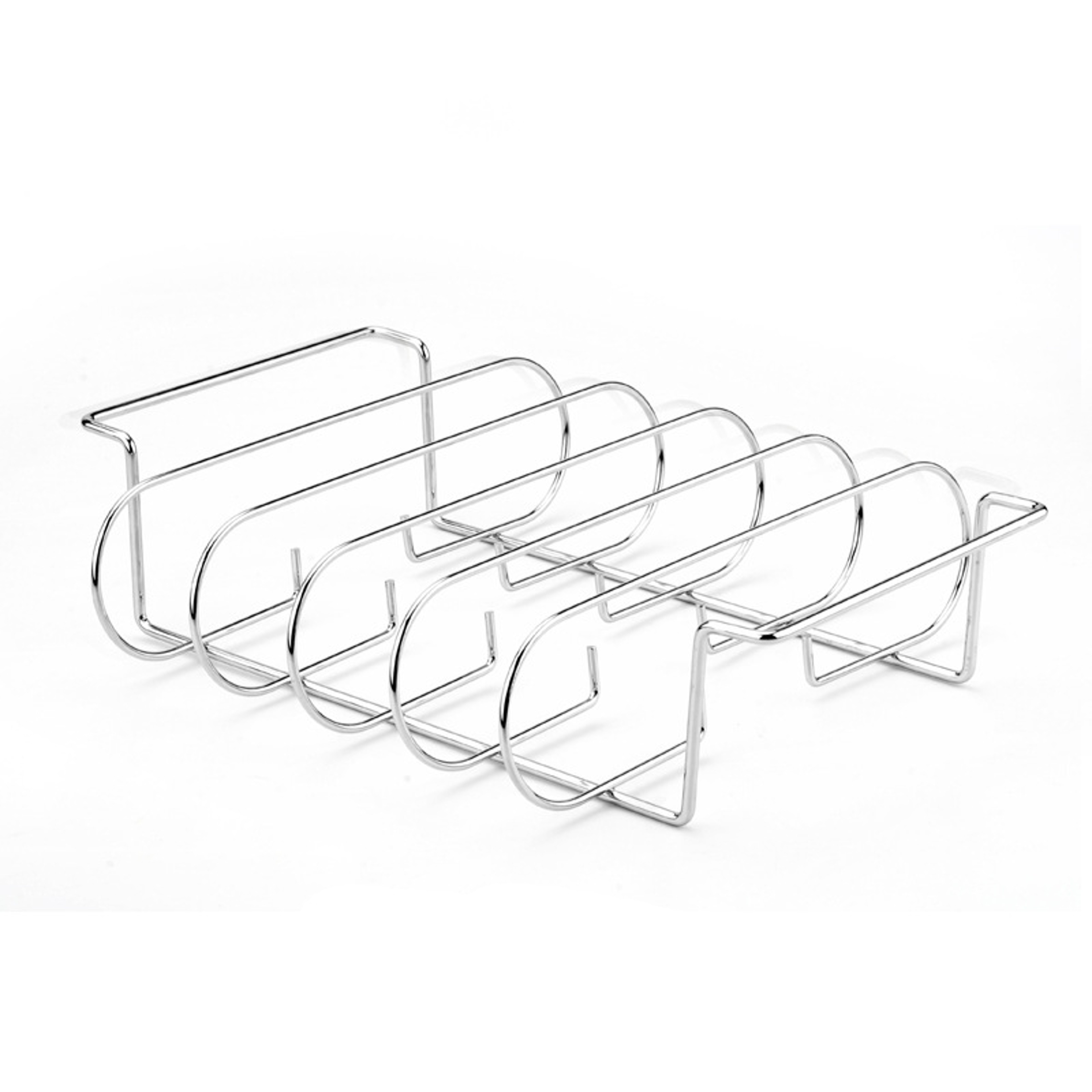 BBQ Rib Rack NonStick Steel Grilling Stand For Perfect Ribs 6