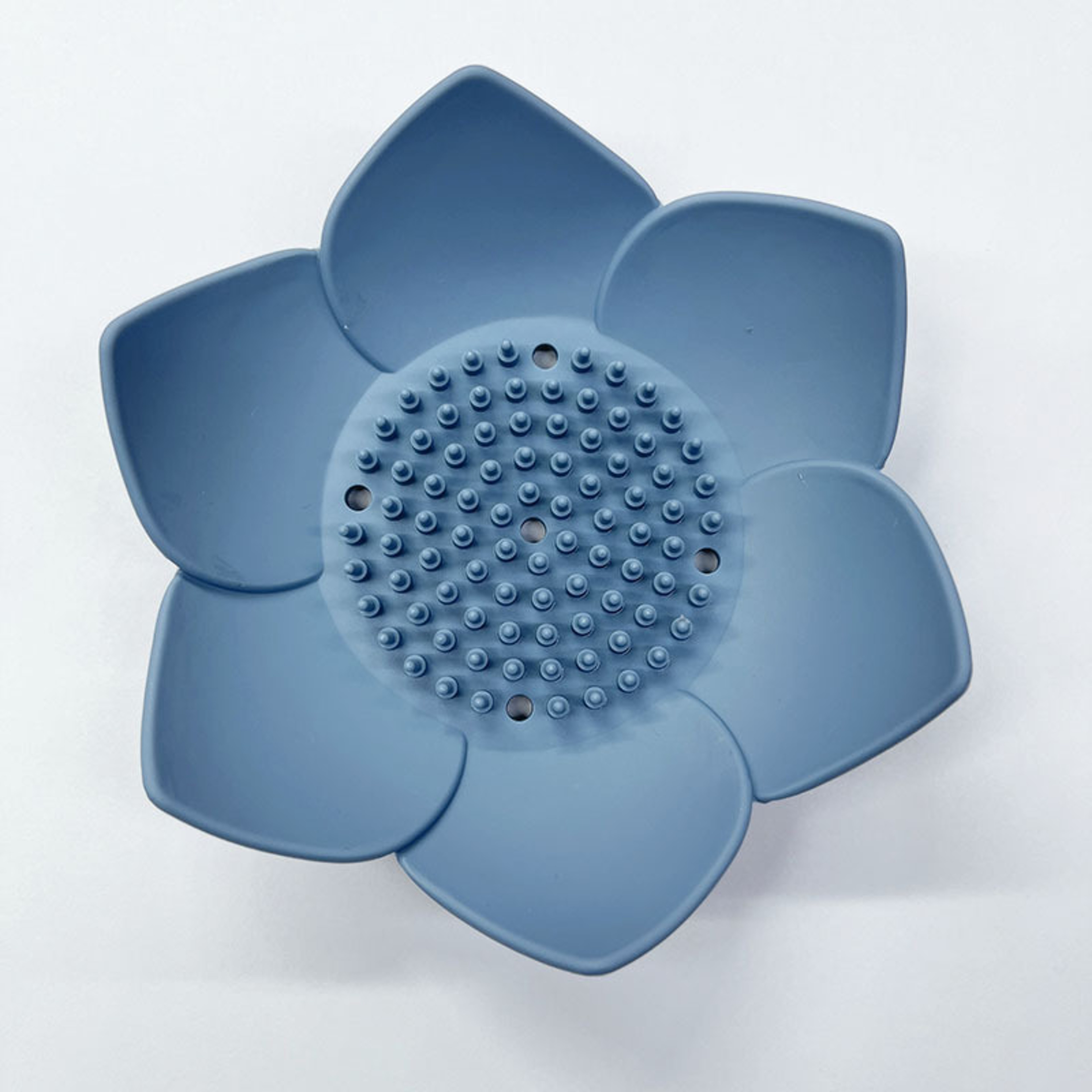 Silicone Lotus Soap Dish  Creative NonPerforated Soap Storage Box For Bathroom And Home Use 5