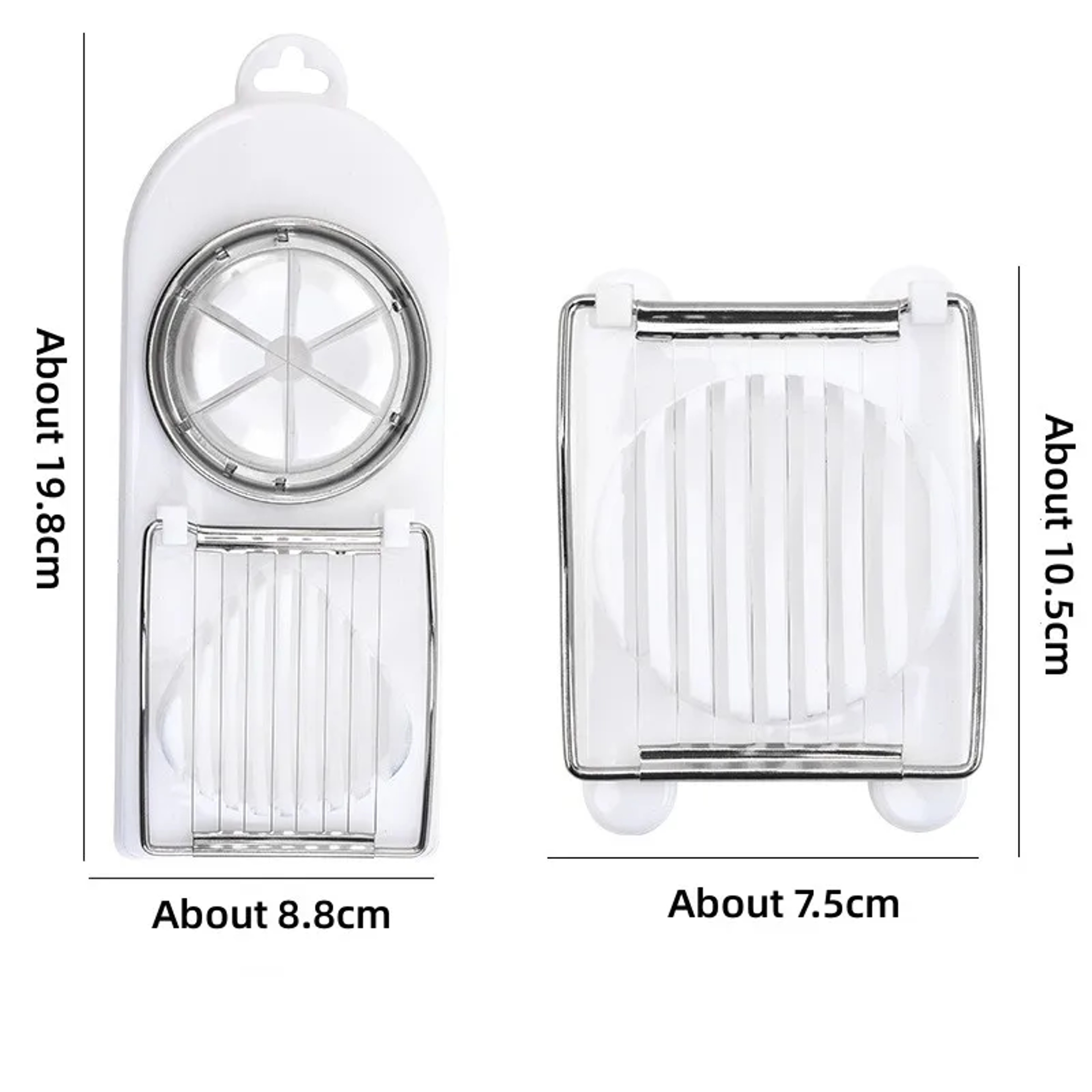 Multifunctional Egg Slicer and Cutter – Stainless Steel Kitchen Gadget for Eggs, Fruits, and Vegetables – view 6