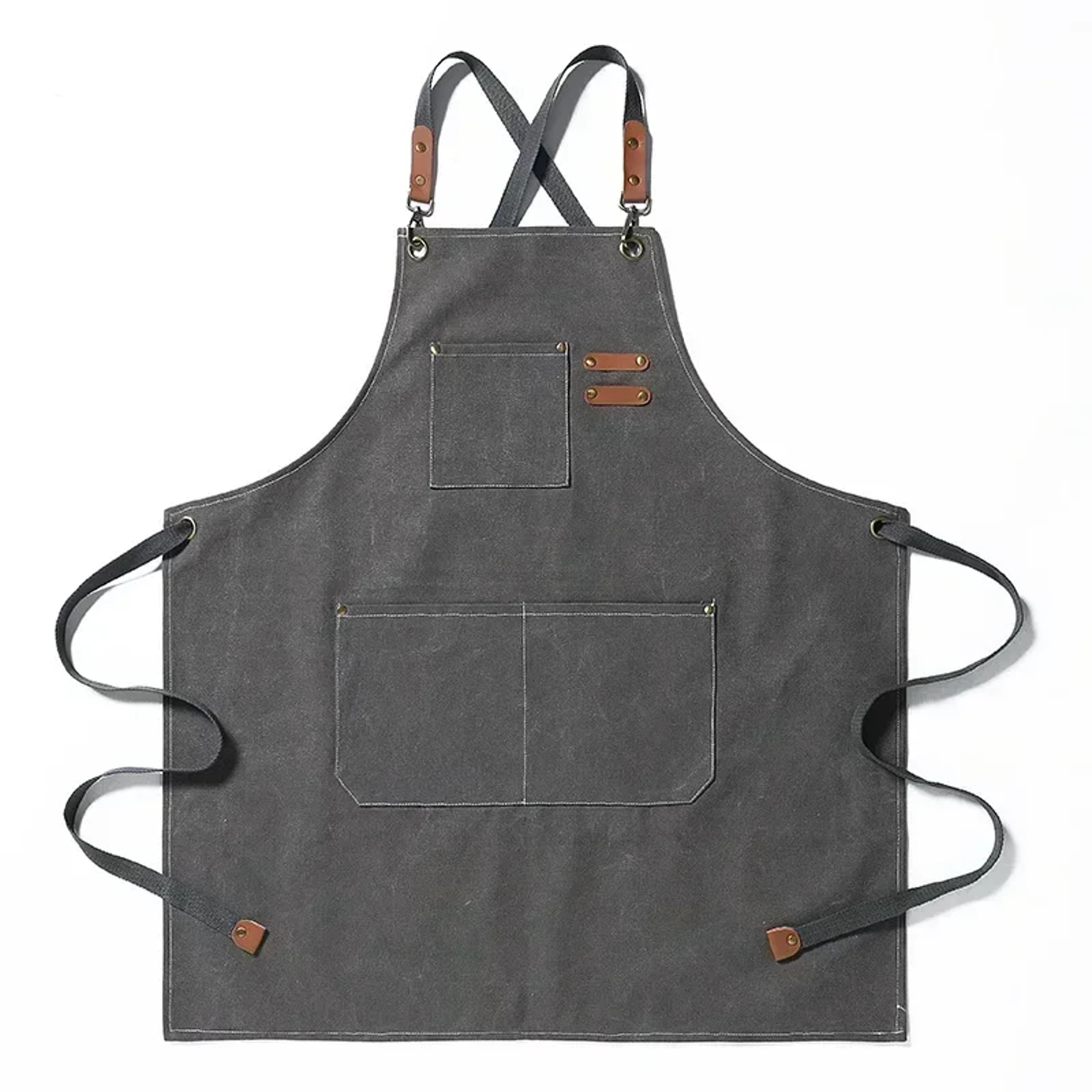 Fashionable Canvas Apron For Men  Women  Perfect For Chefs Grills Restaurants Bars Cafes  Beauty St 0