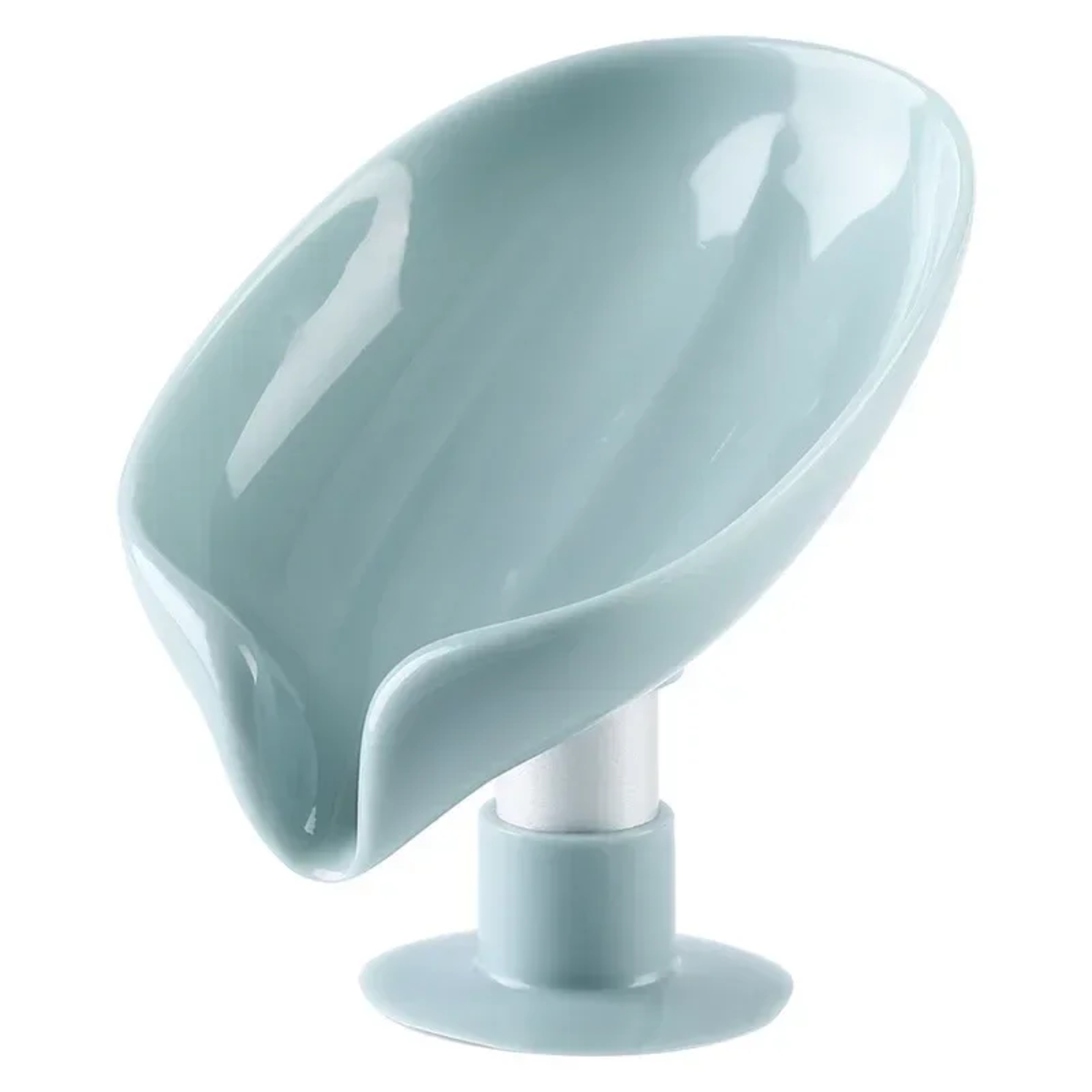 Creative LeafShaped Soap Box For Bathroom  WaterFree Storage Tray With Sucker For Easy Placement 4
