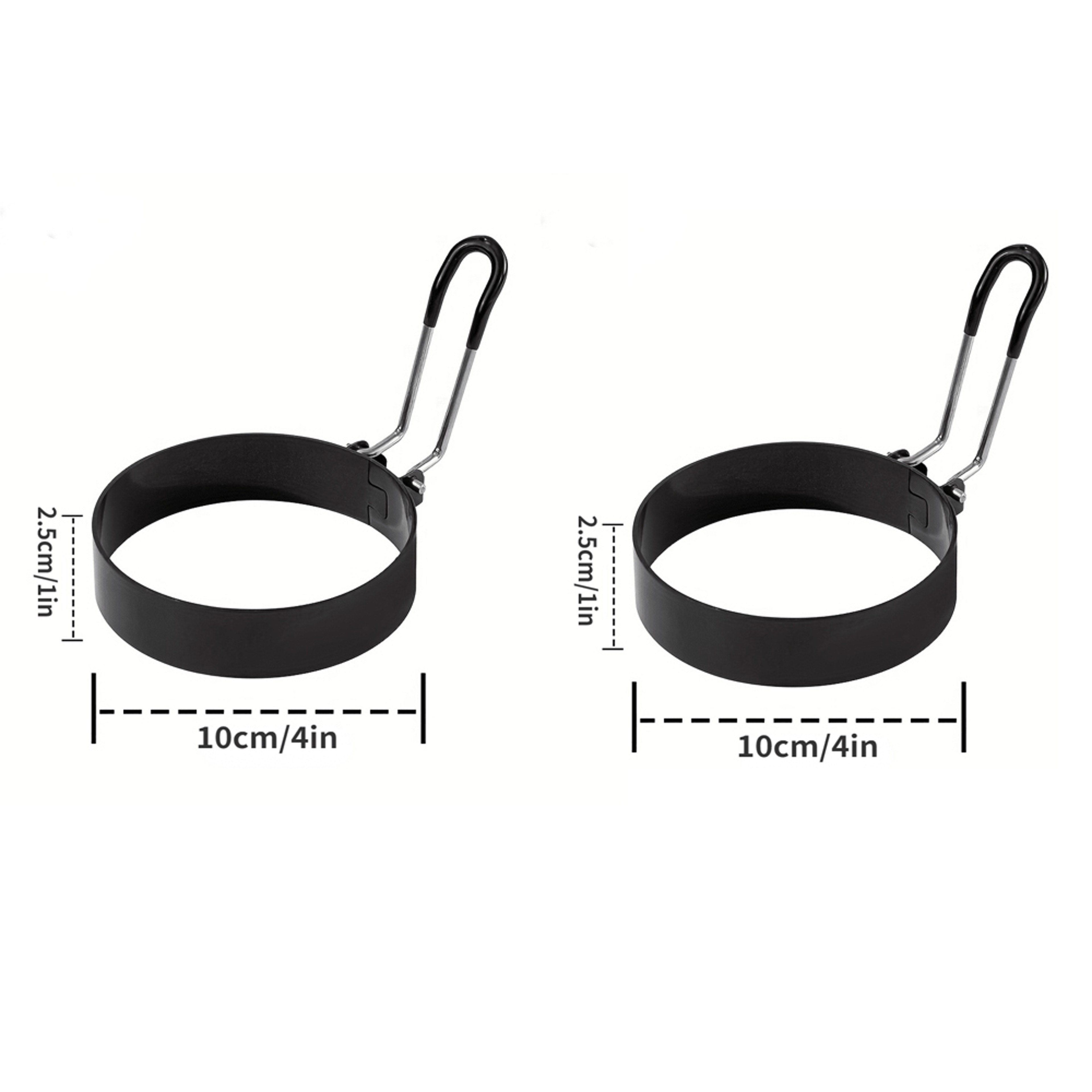 Stainless Steel Egg Rings For Frying  Round Nonstick Egg Cooker Mold For Griddle  Breakfast Cooking 5