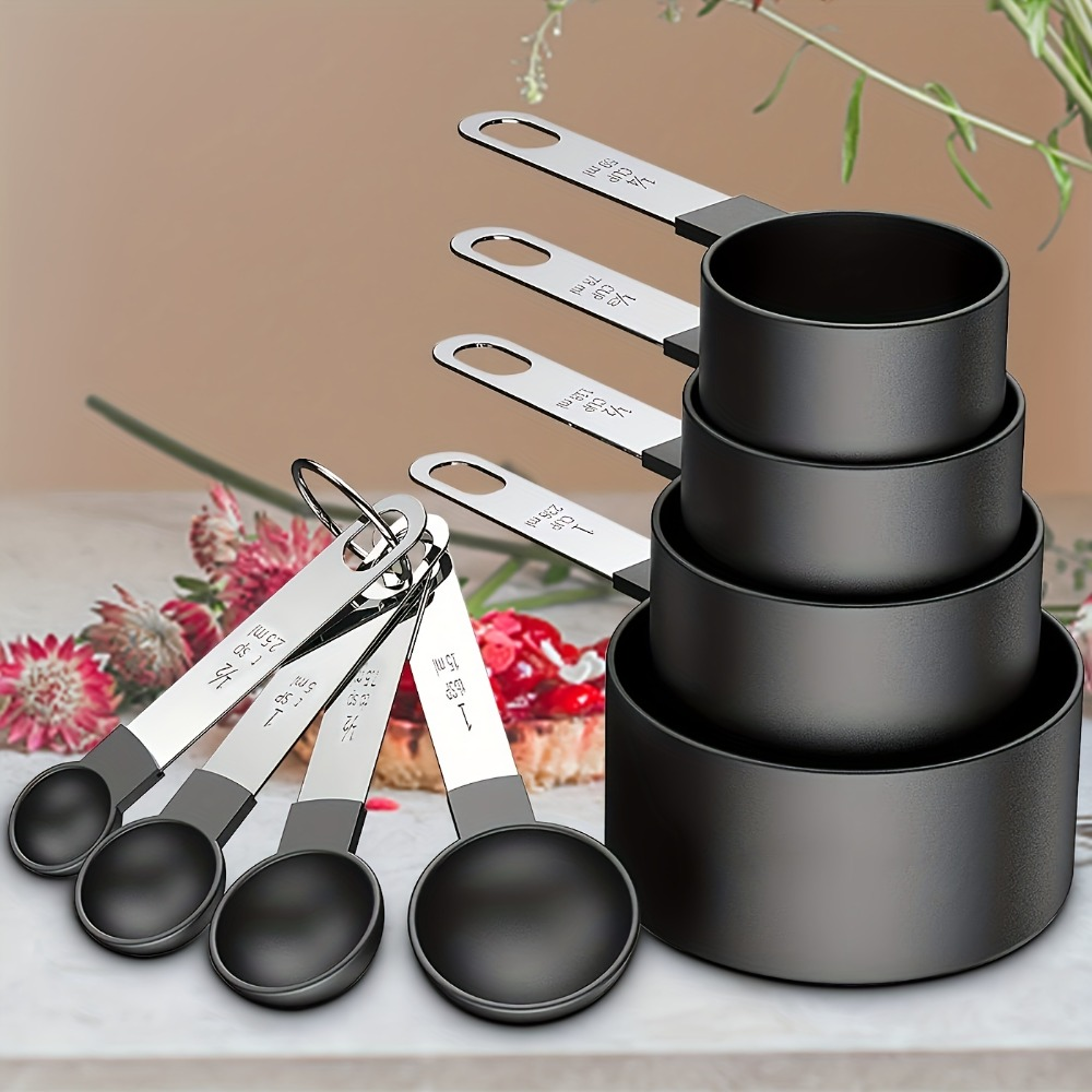 Stainless Steel Measuring Cup  Spoon Set  Accurate Kitchen Tools For Baking  Cooking 7
