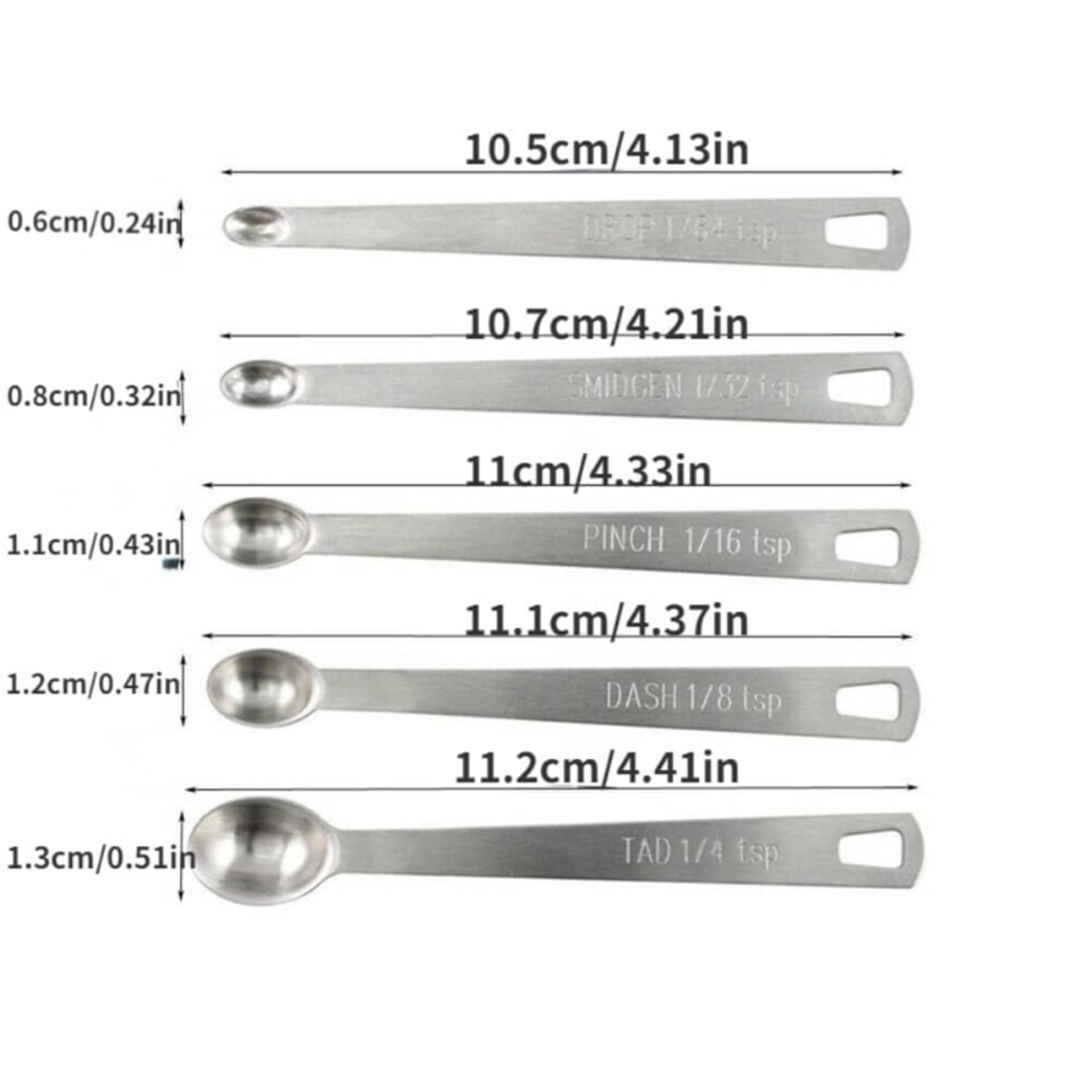 Mini Stainless Steel Measuring Spoon Set For Baking And Cooking  Versatile Spoon Set For Tea Coffee 4