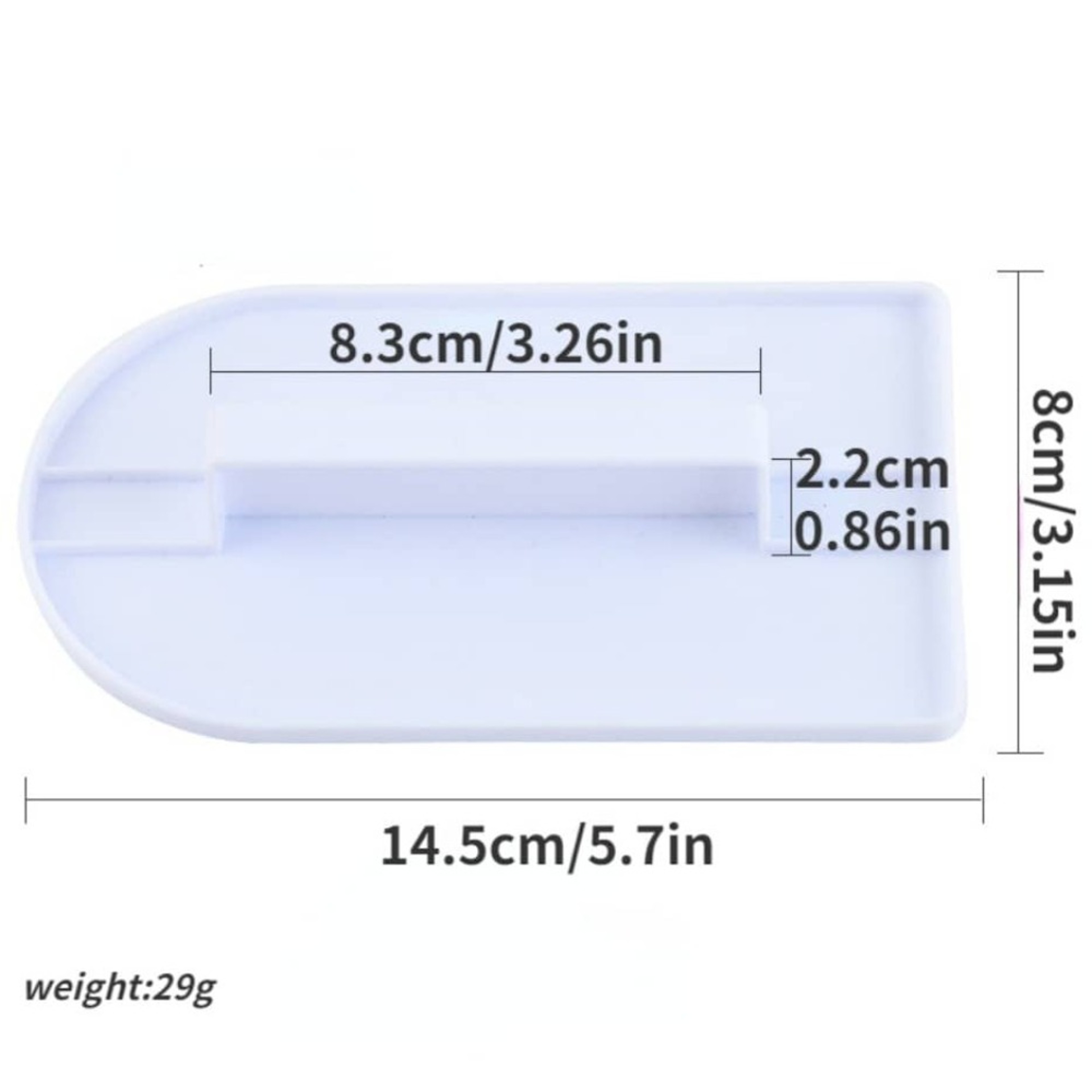 Plastic Cake Smoother Tool for Fondant & Icing – Professional Baking Spatula Scraper & Polisher – view 6