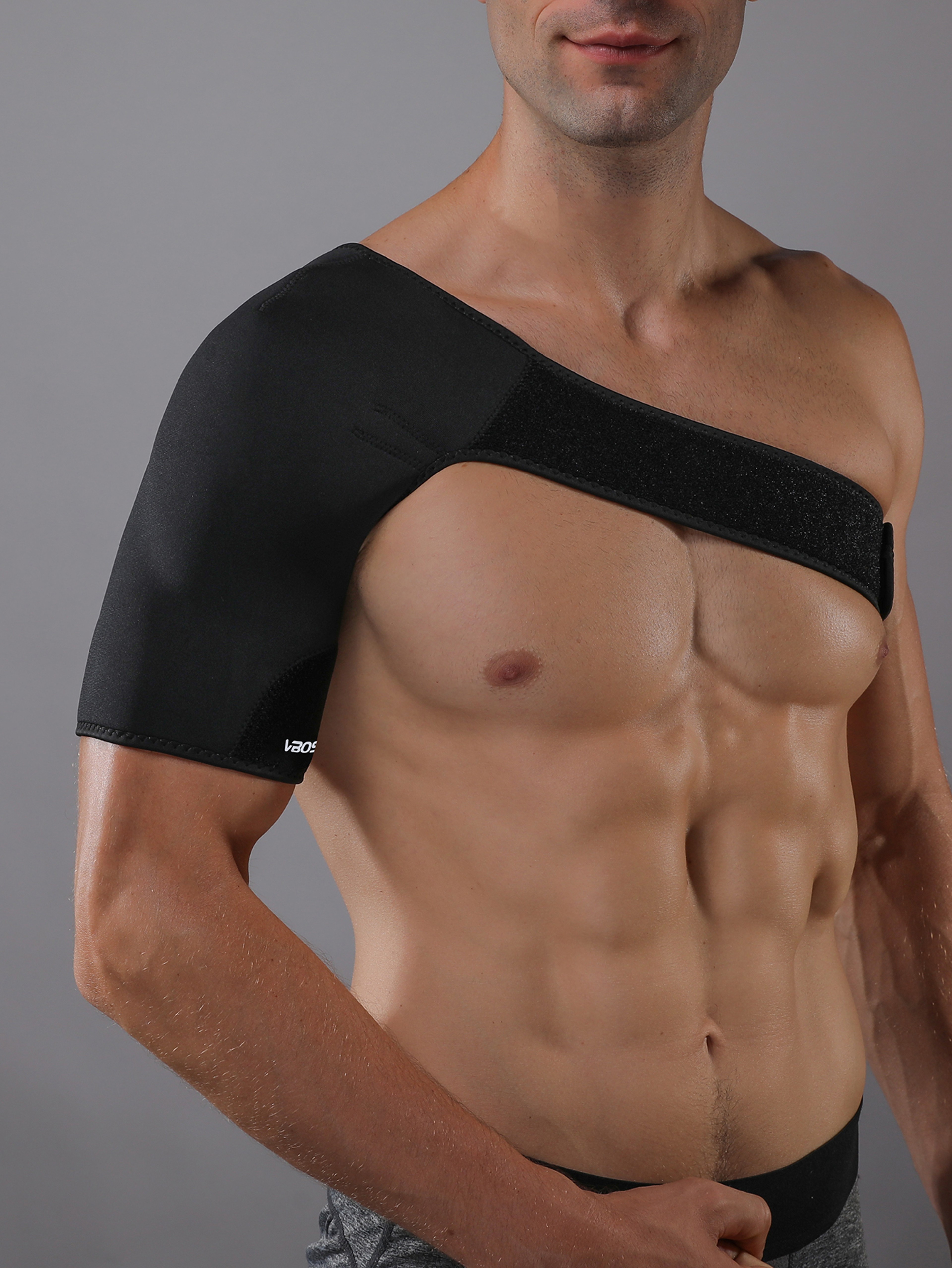 Breathable Elastic Shoulder Support Brace  Adjustable Rotator Cuff Brace For Pain Relief And Suppor 3
