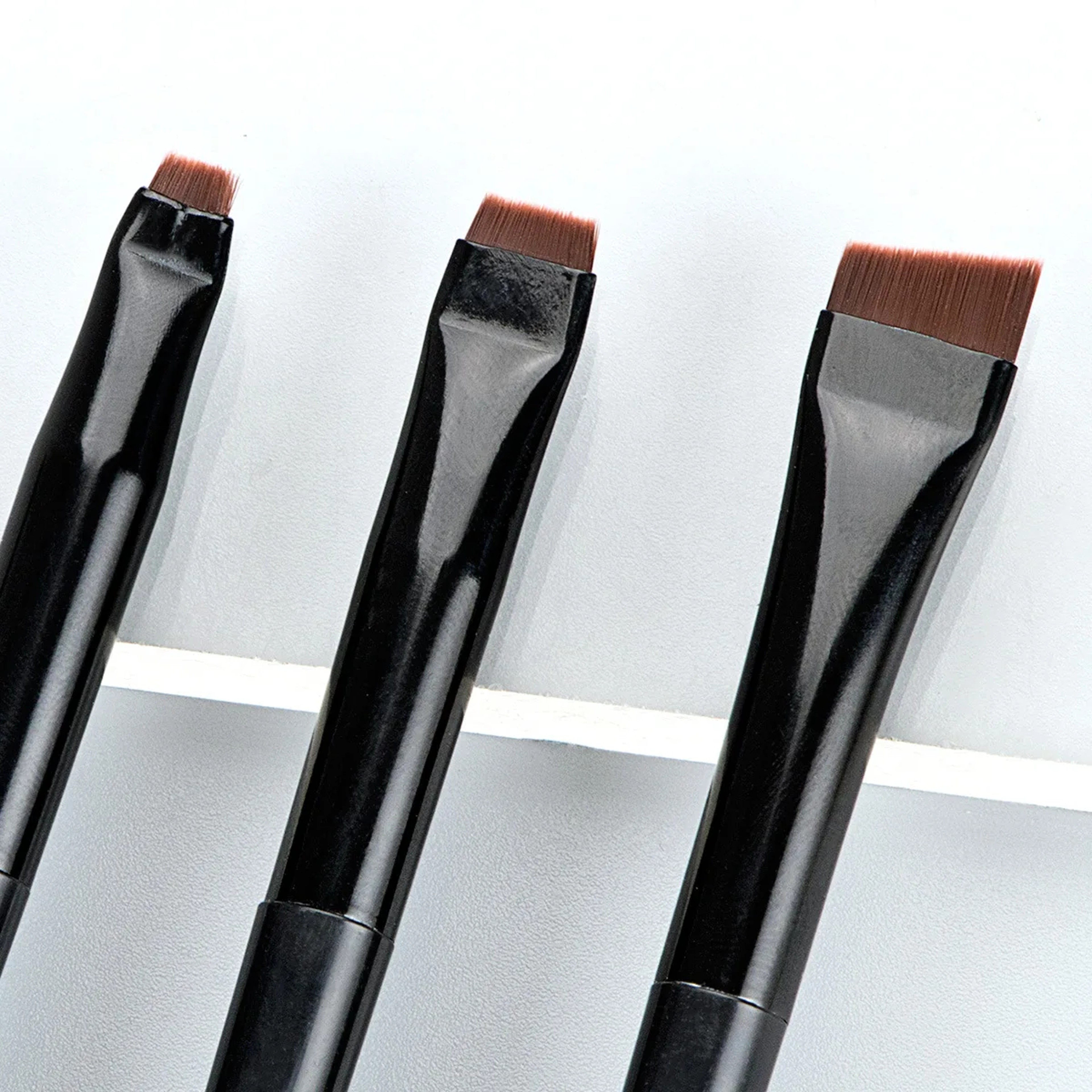 Blade Eyeliner  Eyebrow Brush Set  Precision Flat Fine Tip Makeup Tool 4