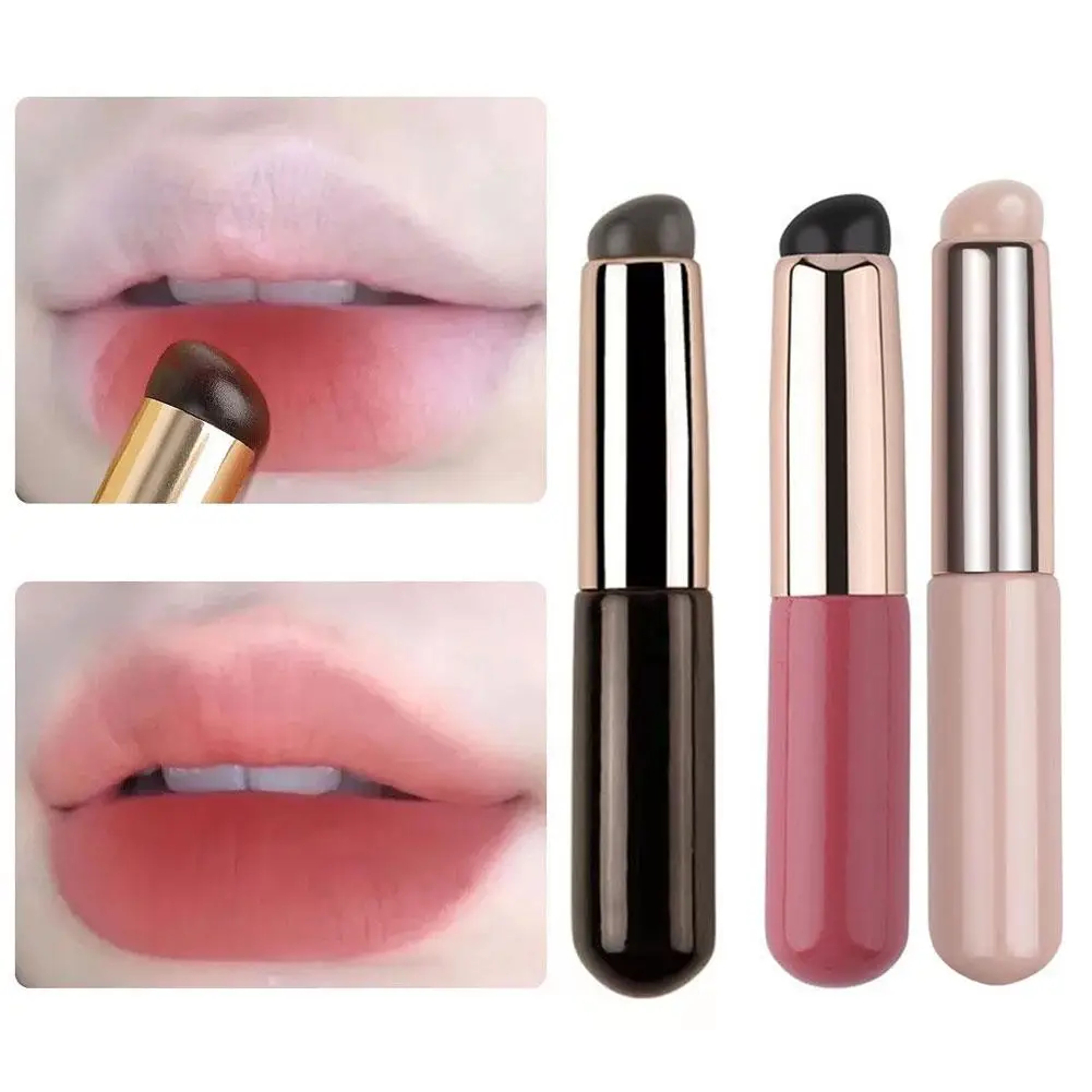 Silicone Lip Brush With Cover  Soft Concealer  Lipstick Brush For Smooth Flawless Application 2