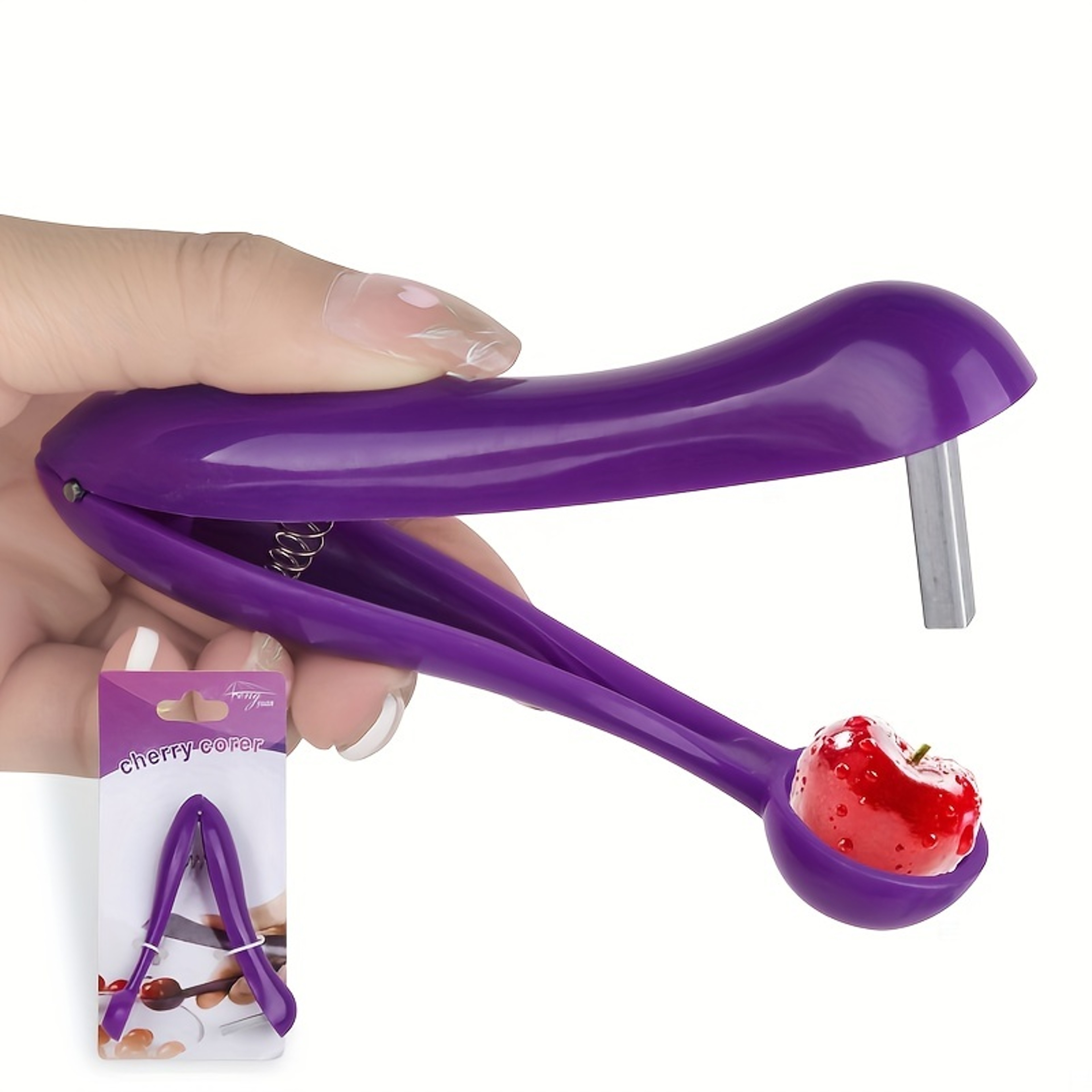 Portable Cherry Fruit Pitter Remover  Easy And Efficient Cherry Pitter Tool 2