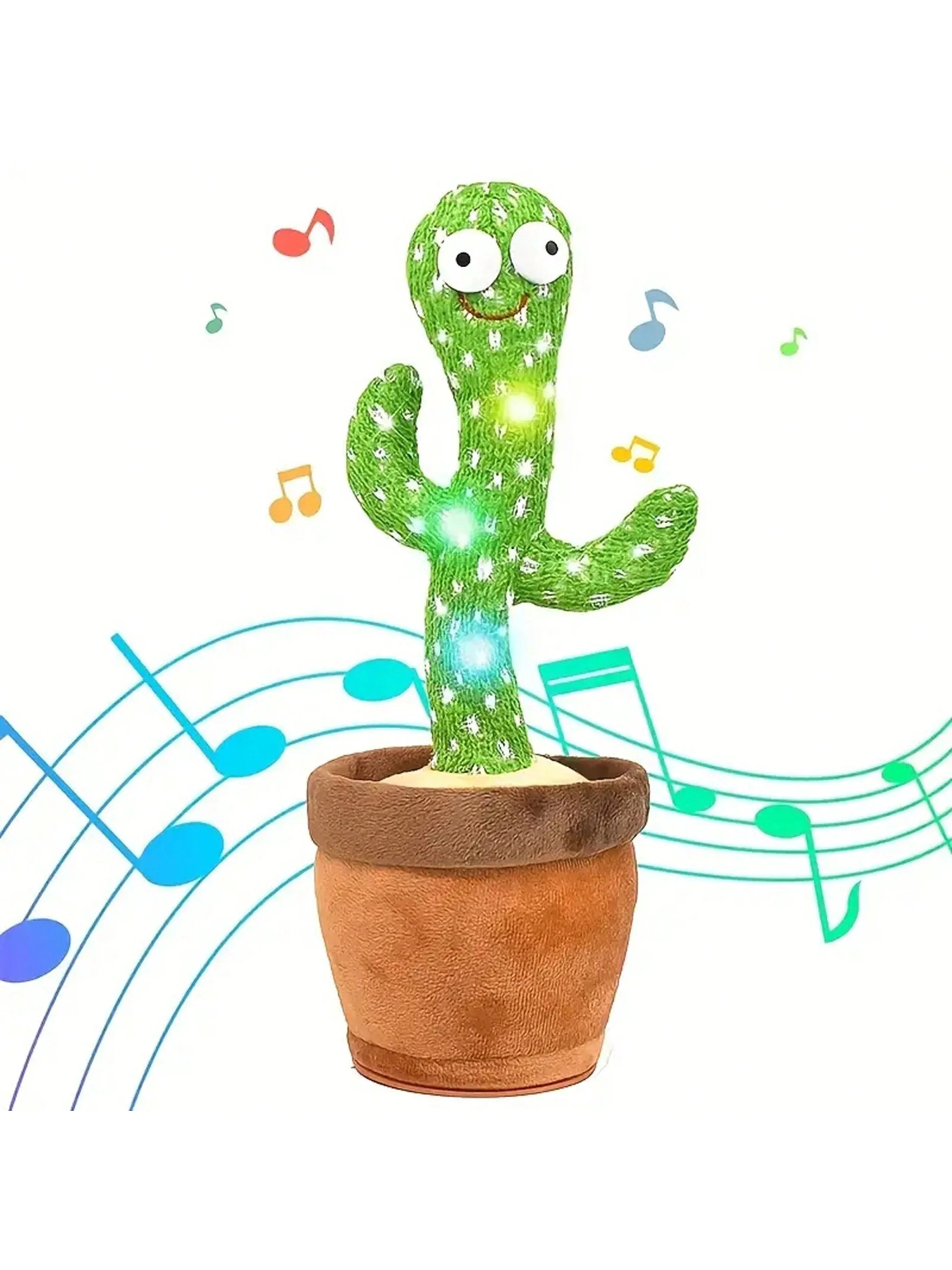 Dancing Talking Cactus Toy For Babies  Mimicking Singing And Dancing Plush Toy For Kids 3