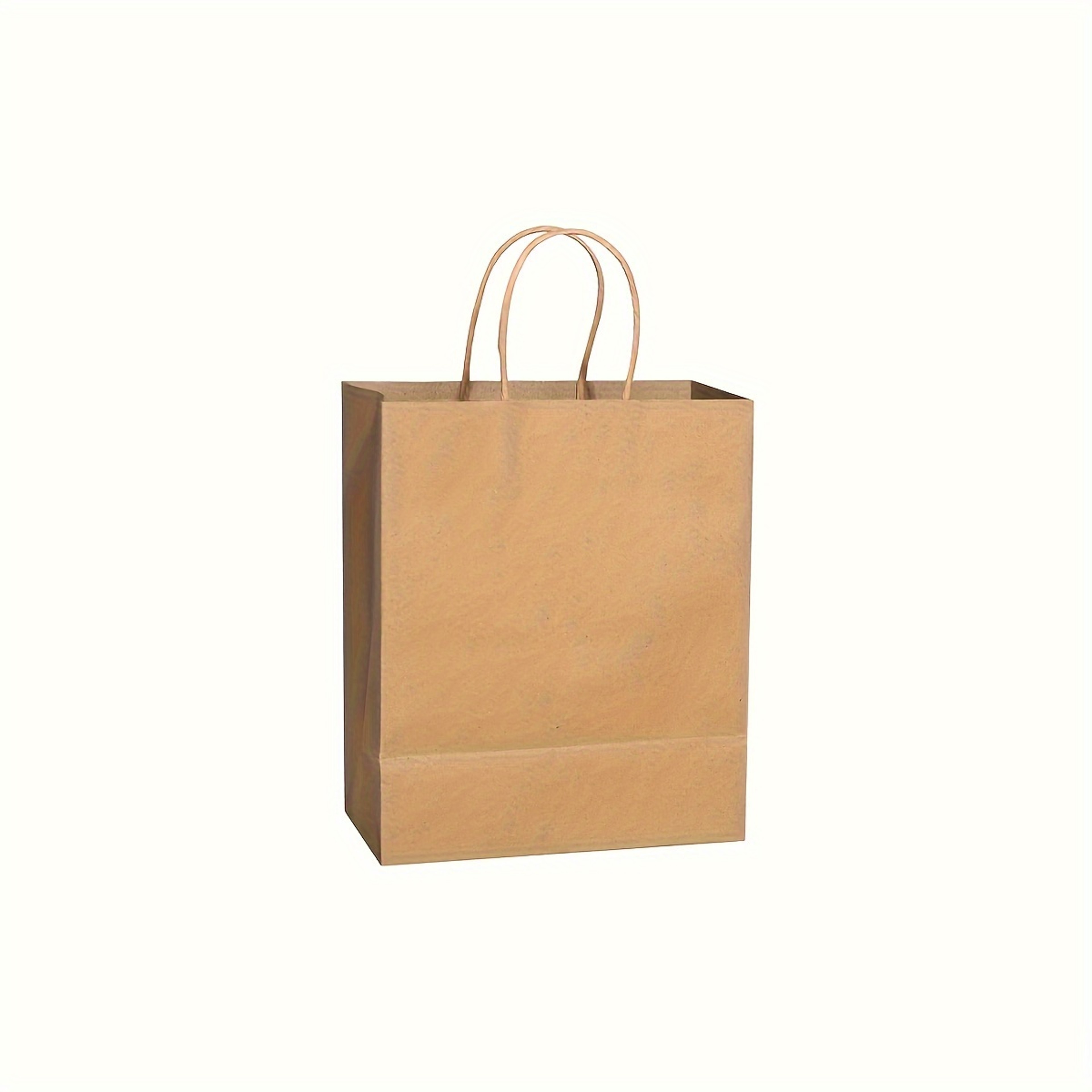 Solid Color Gift Bags With Handles  EcoFriendly Kraft Paper Bags For Gifts Weddings And Candy Packa 5