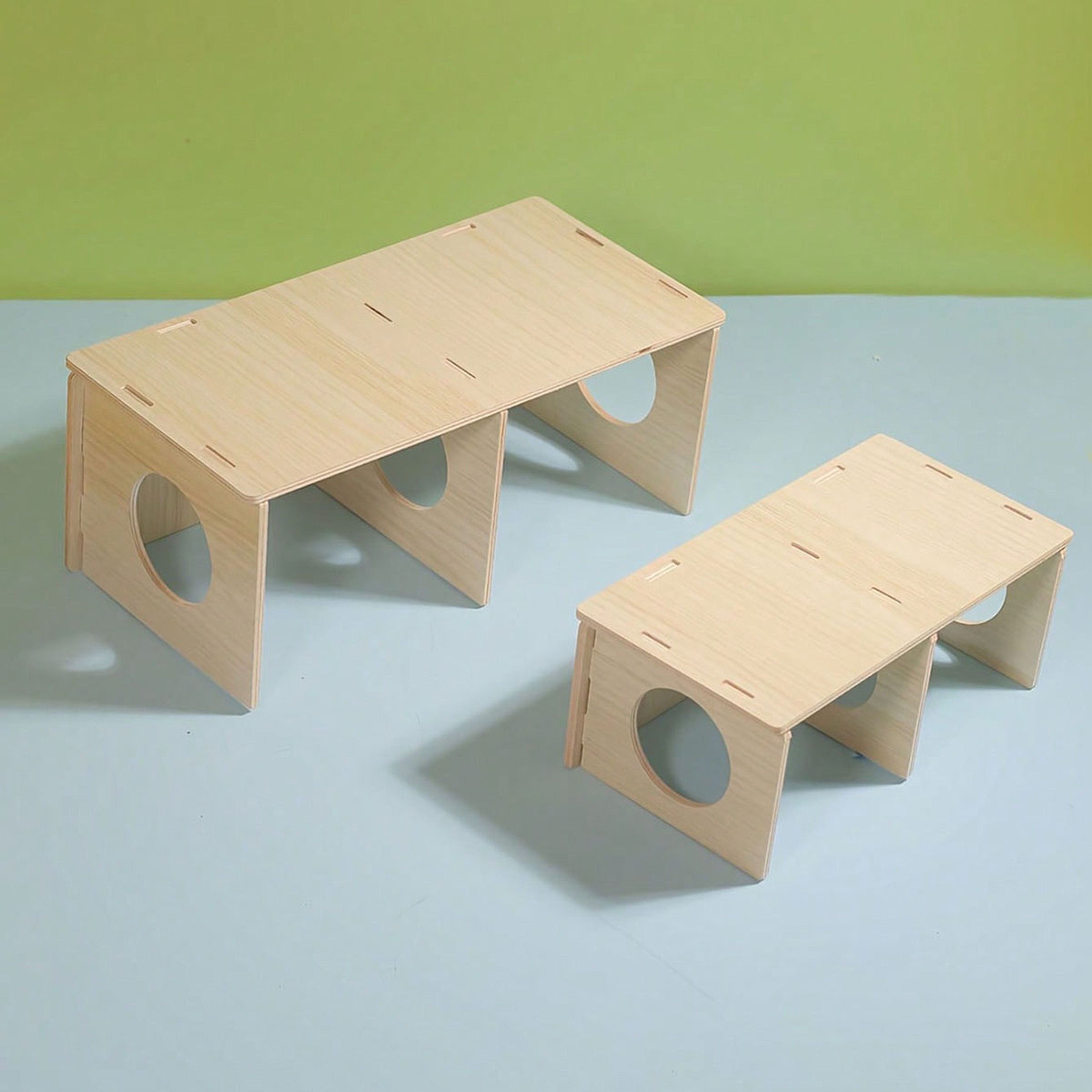 Solid Wood Hideaway House For Hamsters  Squirrels Small Pet Cage Accessories 1