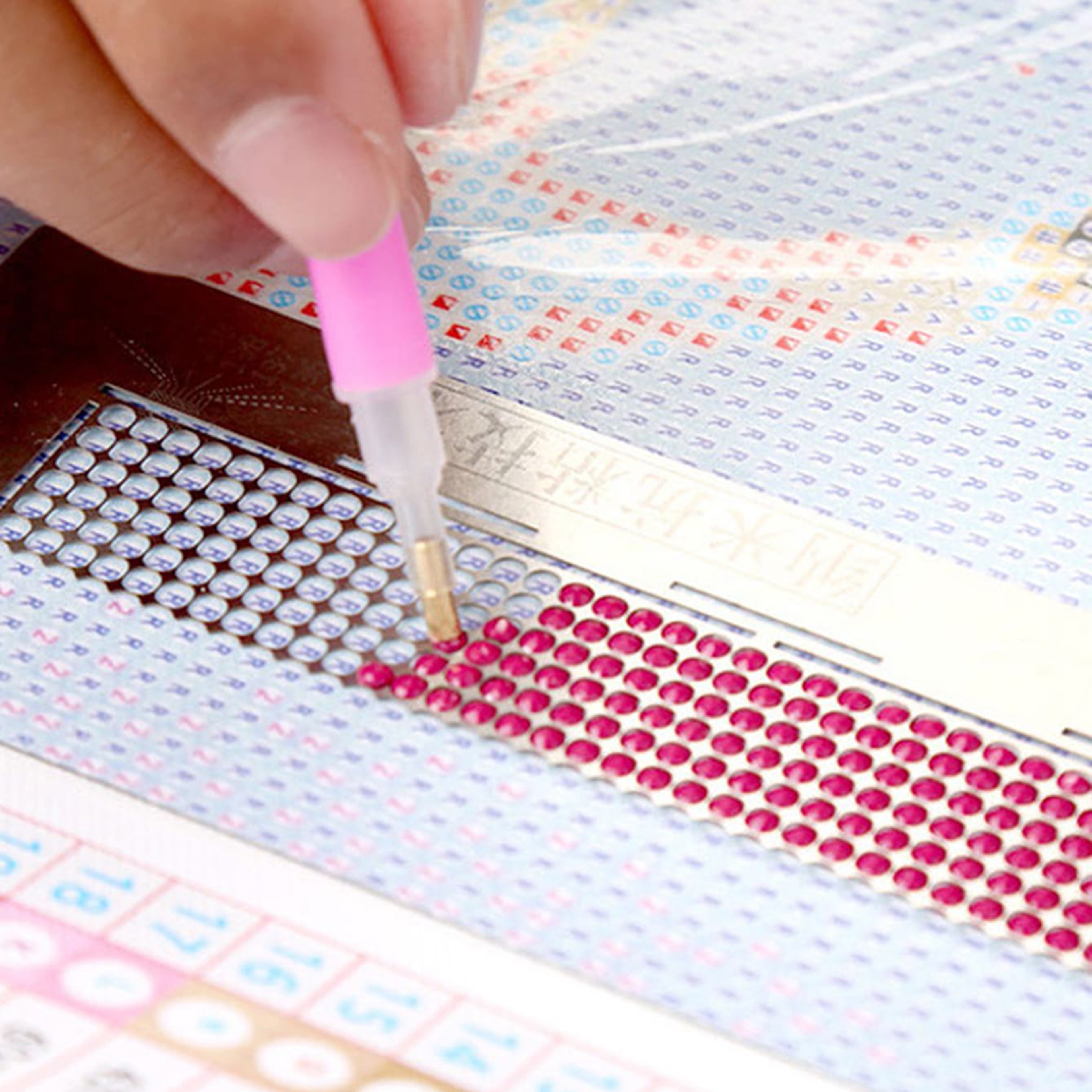 Diamond Painting Net Ruler Stick Drill Tool  DIY Needlework Accessory 0