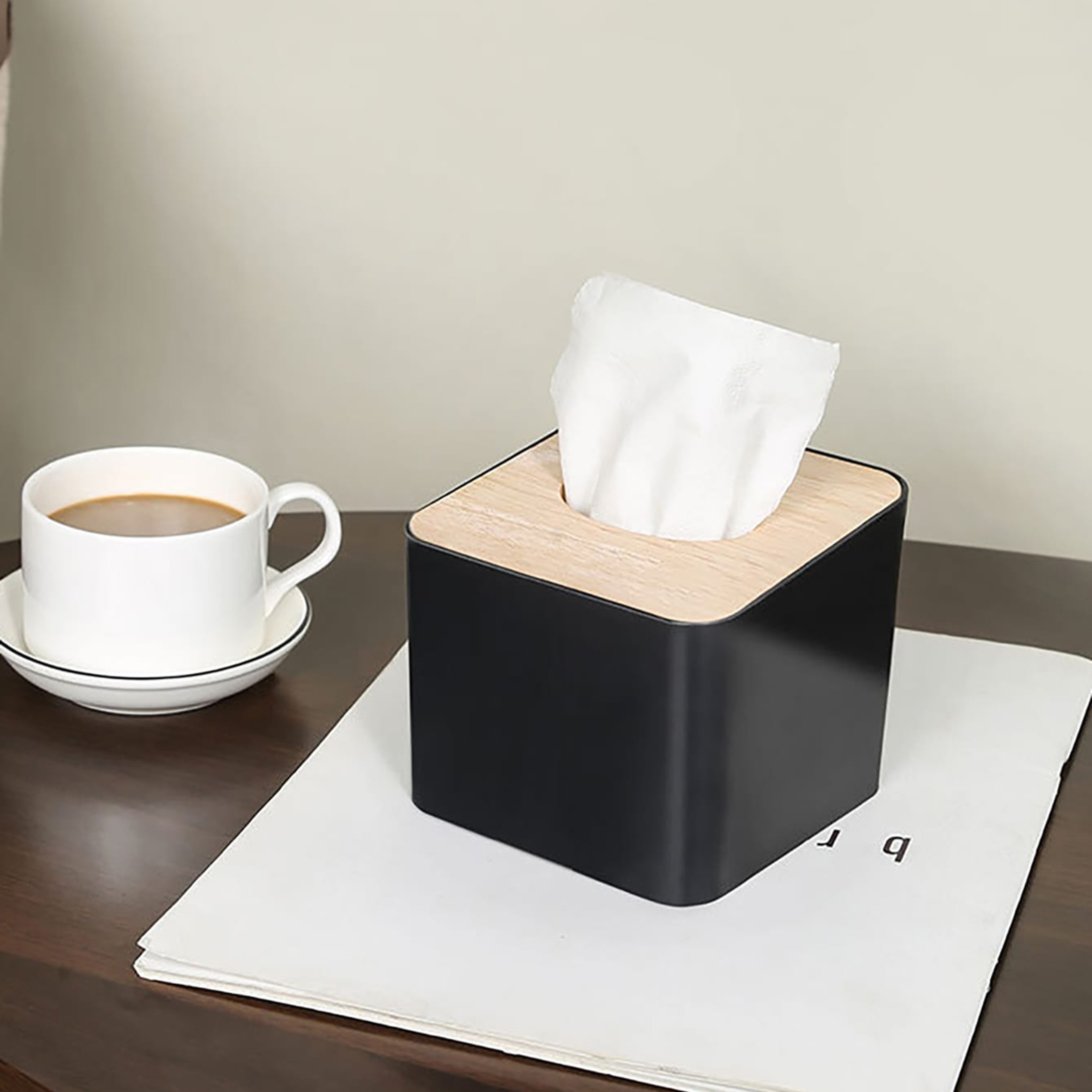Covered Square Tissue Box  Stylish And Practical Tissue Holder For Home Office And Living Room 1