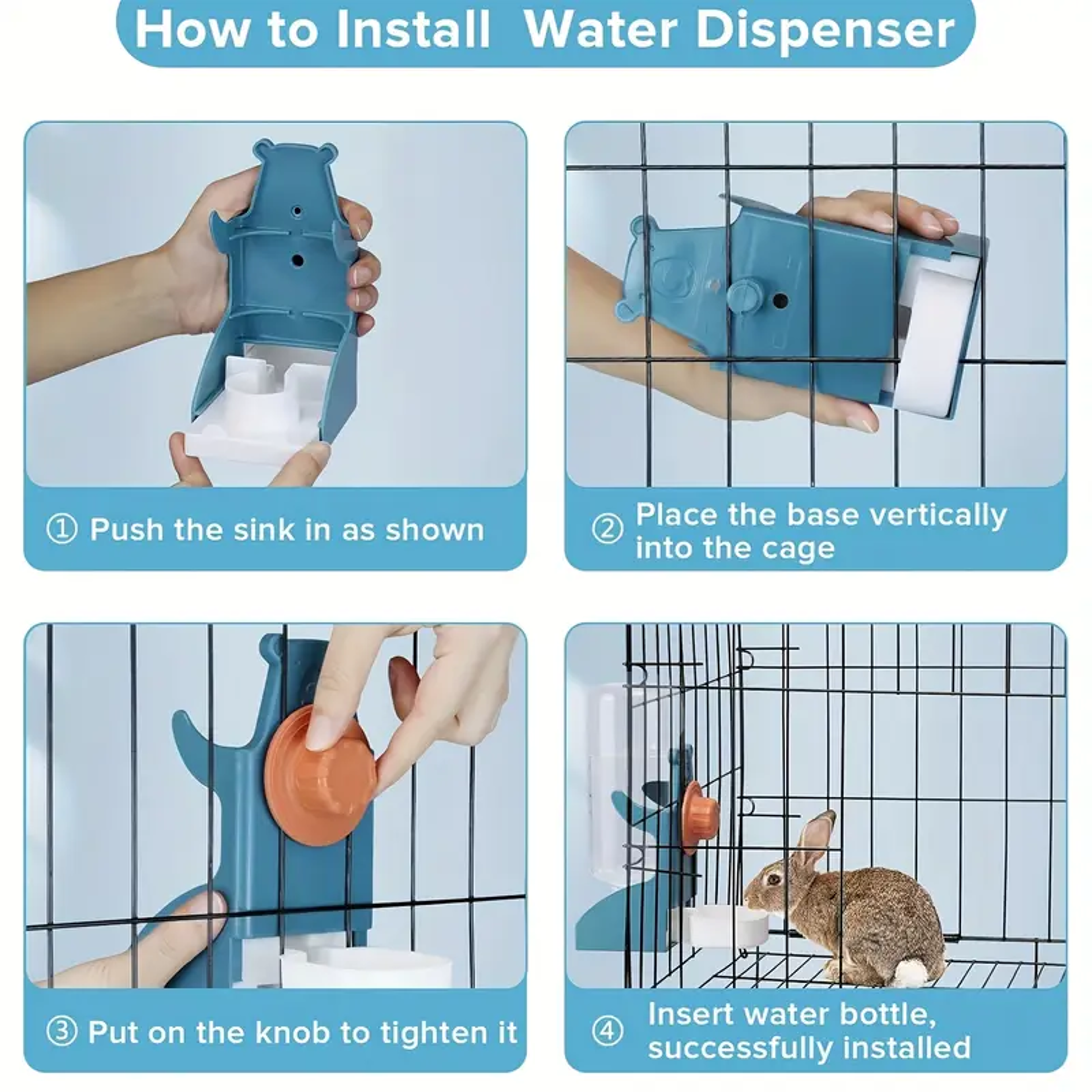 Automatic Bird Water Dispenser For Parrot Feeding Cage Transparent Parakeet Seed Container  Food Di 4