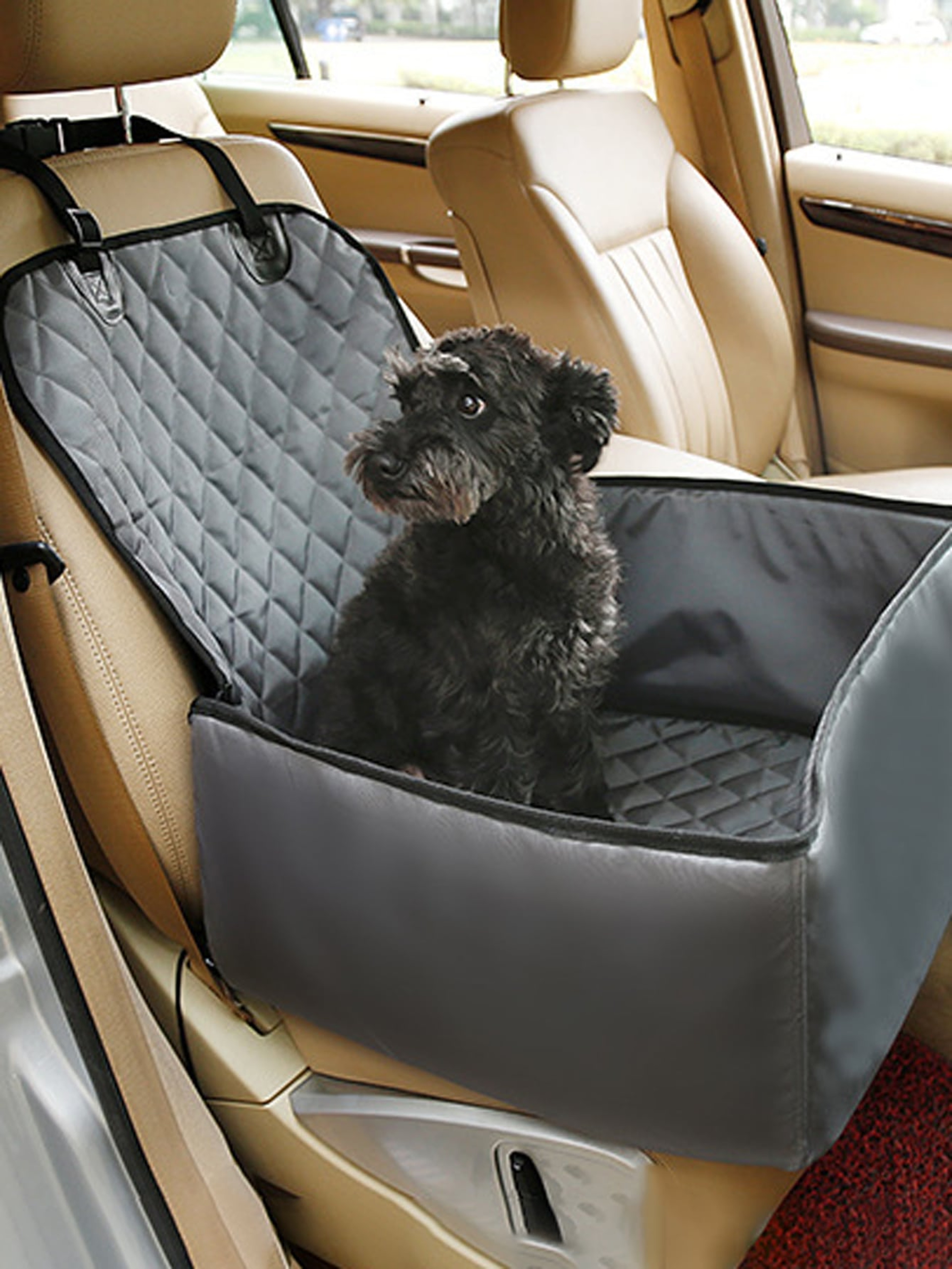 Breathable Pet Car Hanging Bag With Waterproof Seat Cushion Comfort  Safety For Your Dog During Car 2