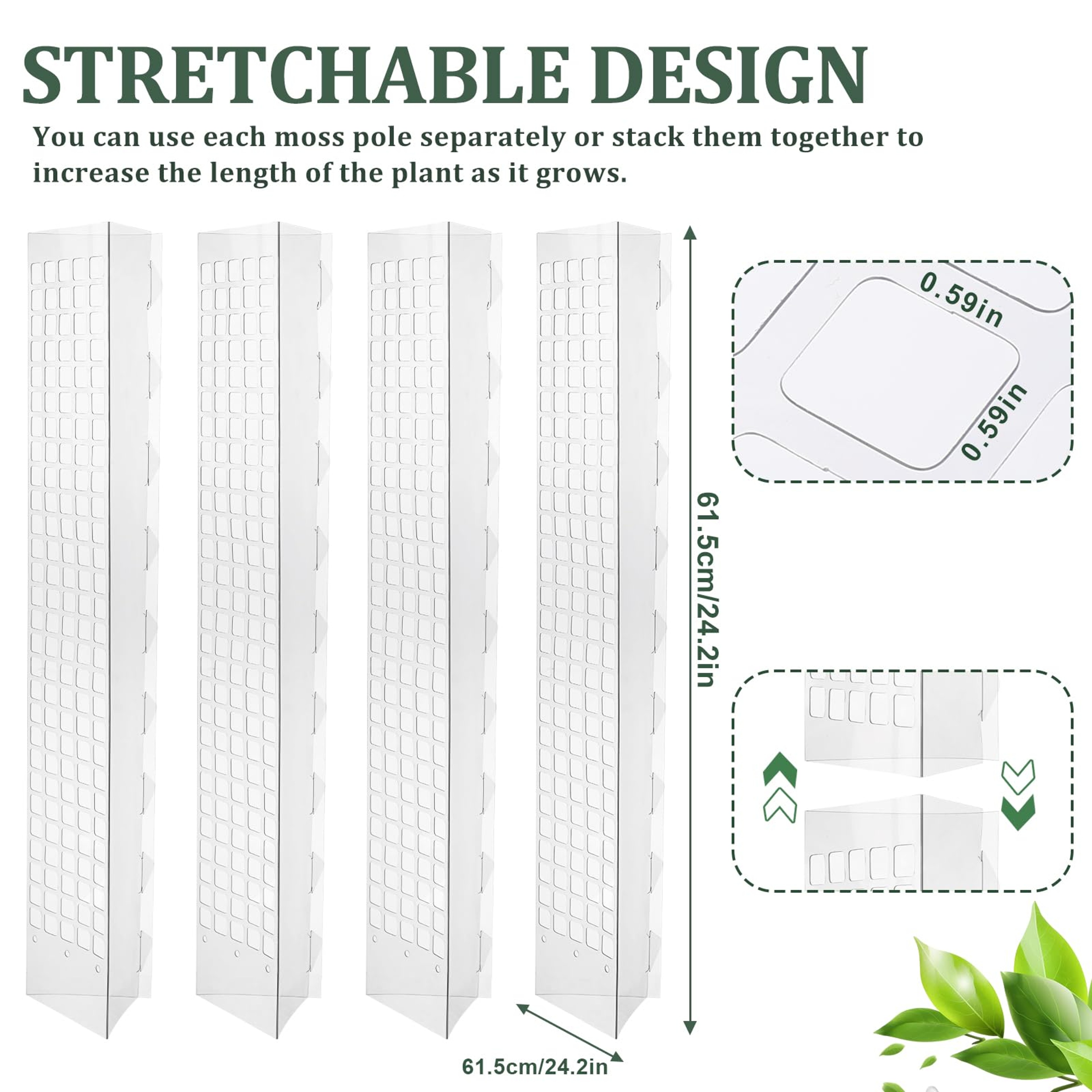 Moss Pole For Plants Indoor Plant Support Stick Climbing Plant Tutor For Growth 6