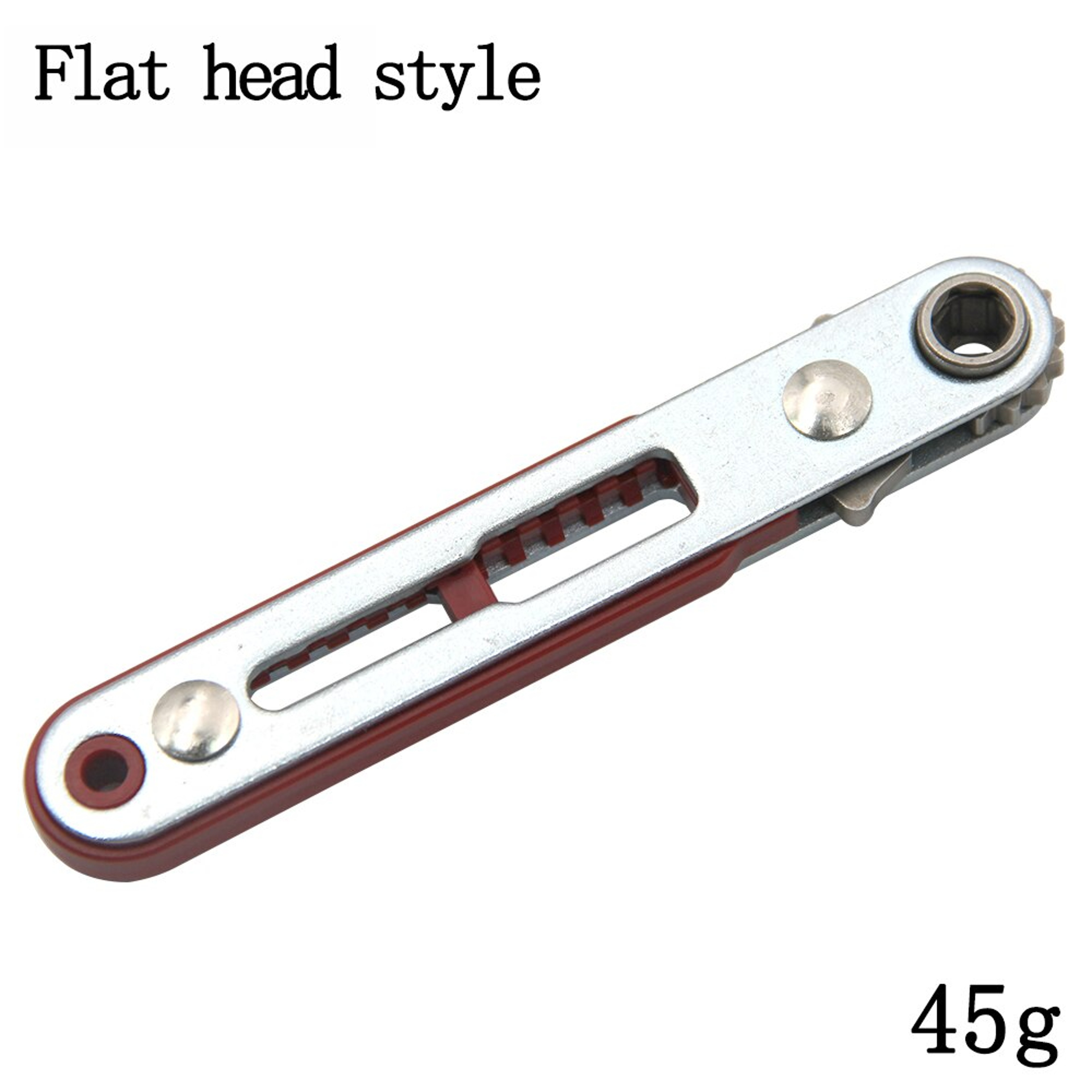 Multifunctional Bidirectional Ratchet Screwdriver Tool With Elbow And Flat Head Wrench 6