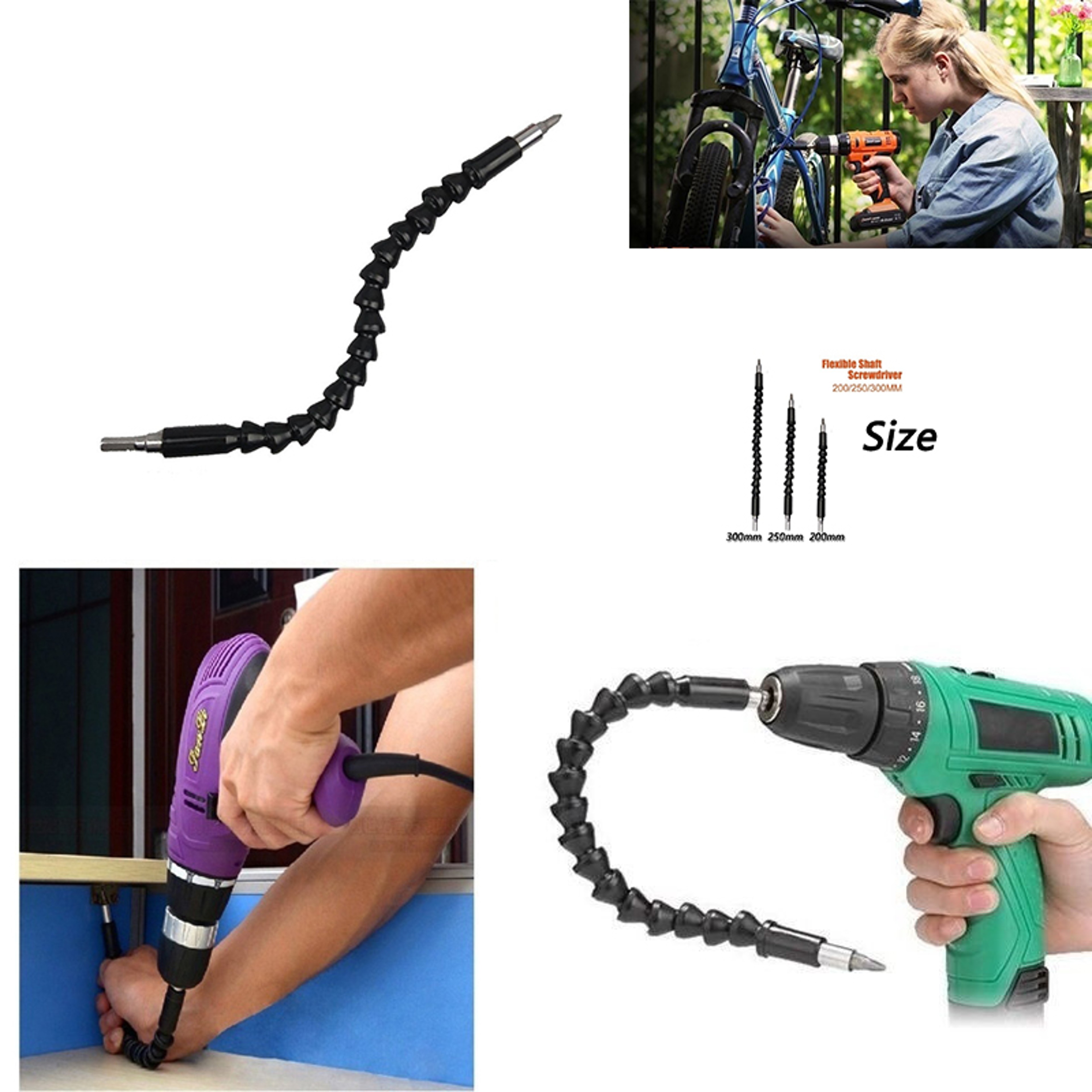 Flexible Shaft Extension For Electric Drill Universal Screwdriver Bit Connector For Cordless Drills 2
