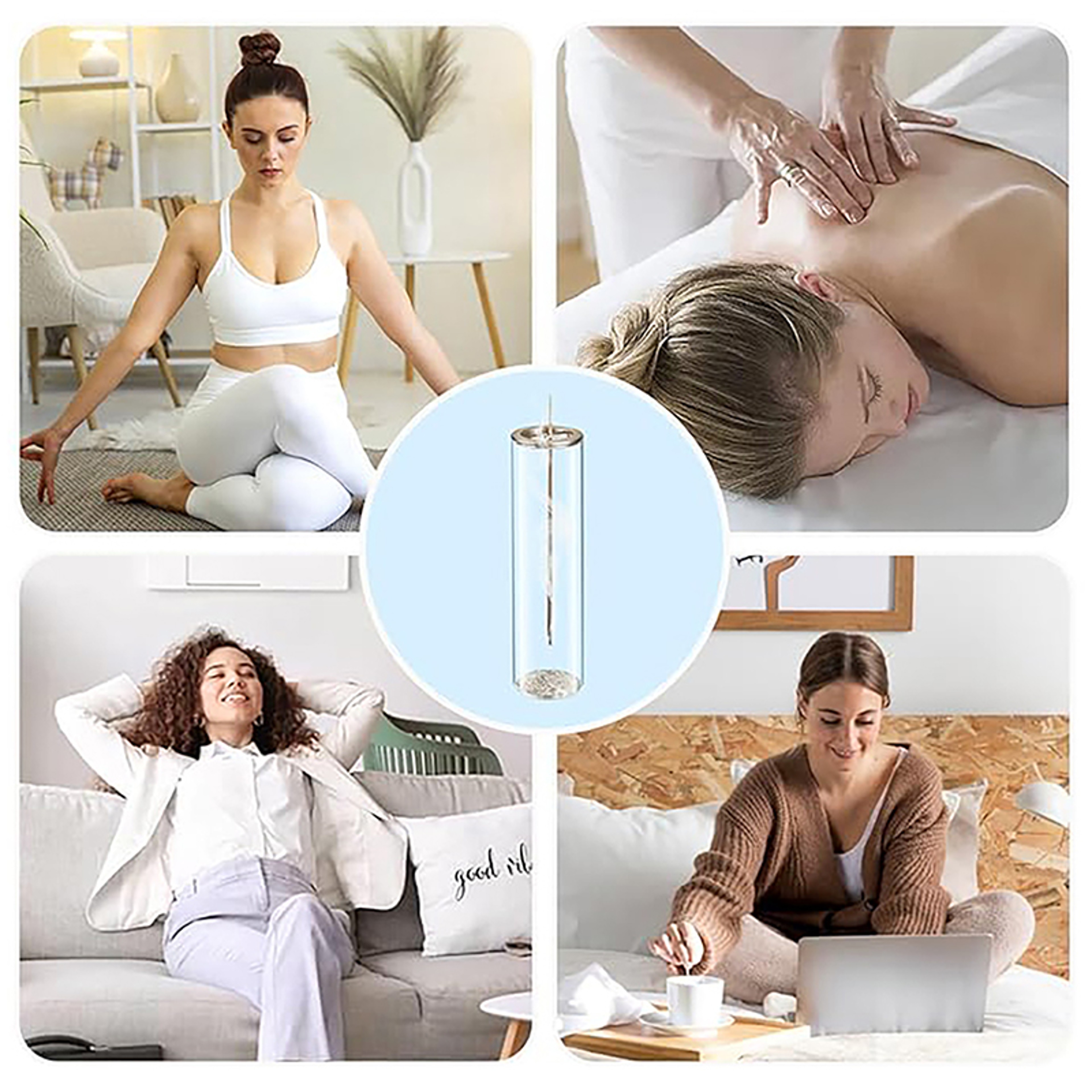 Modern Glass Incense Burner With Removable Ash Catcher For Home Decor Yoga  Meditation 3