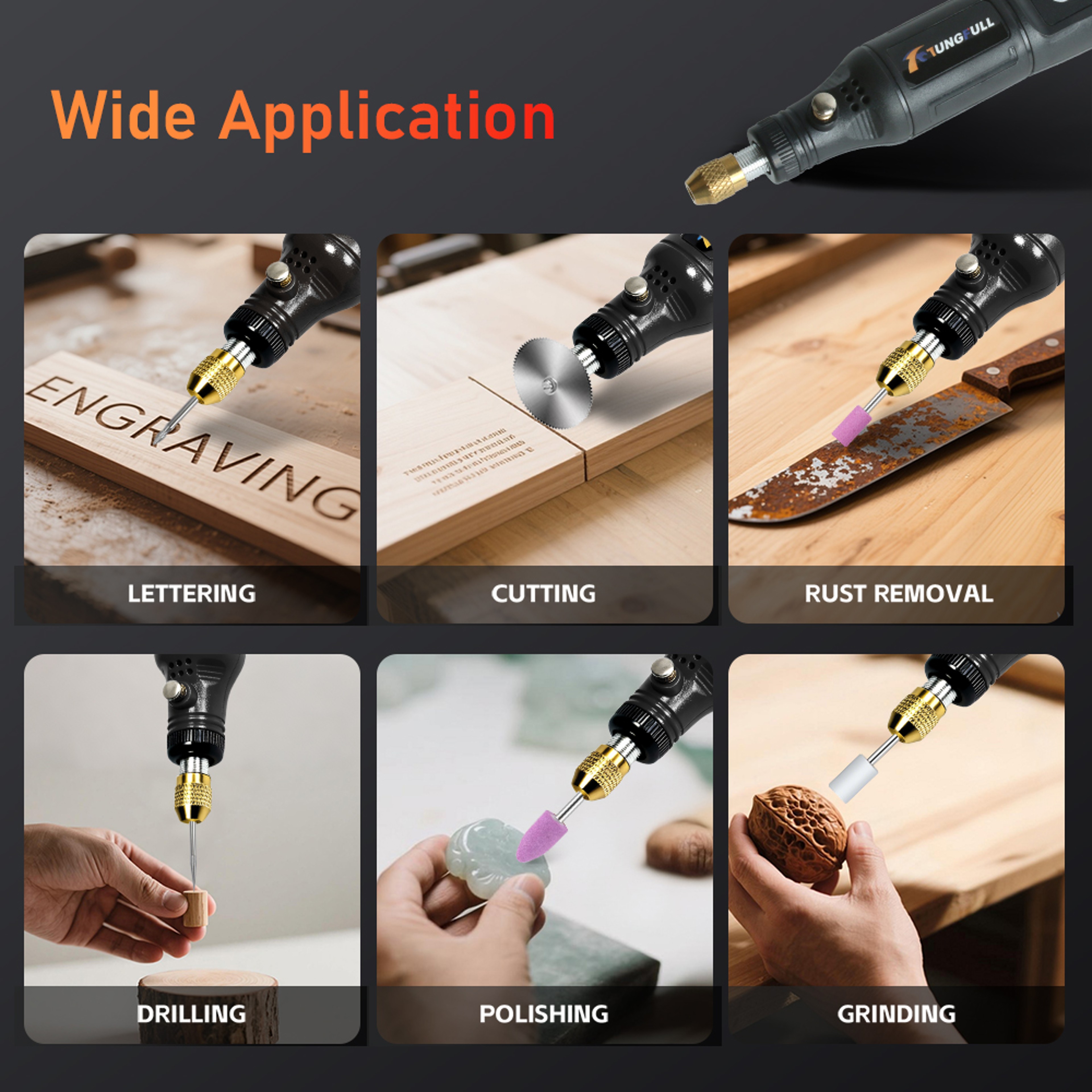 Wireless Mini Electric Drill Rotary Tool For Jewelry And Woodworking 4