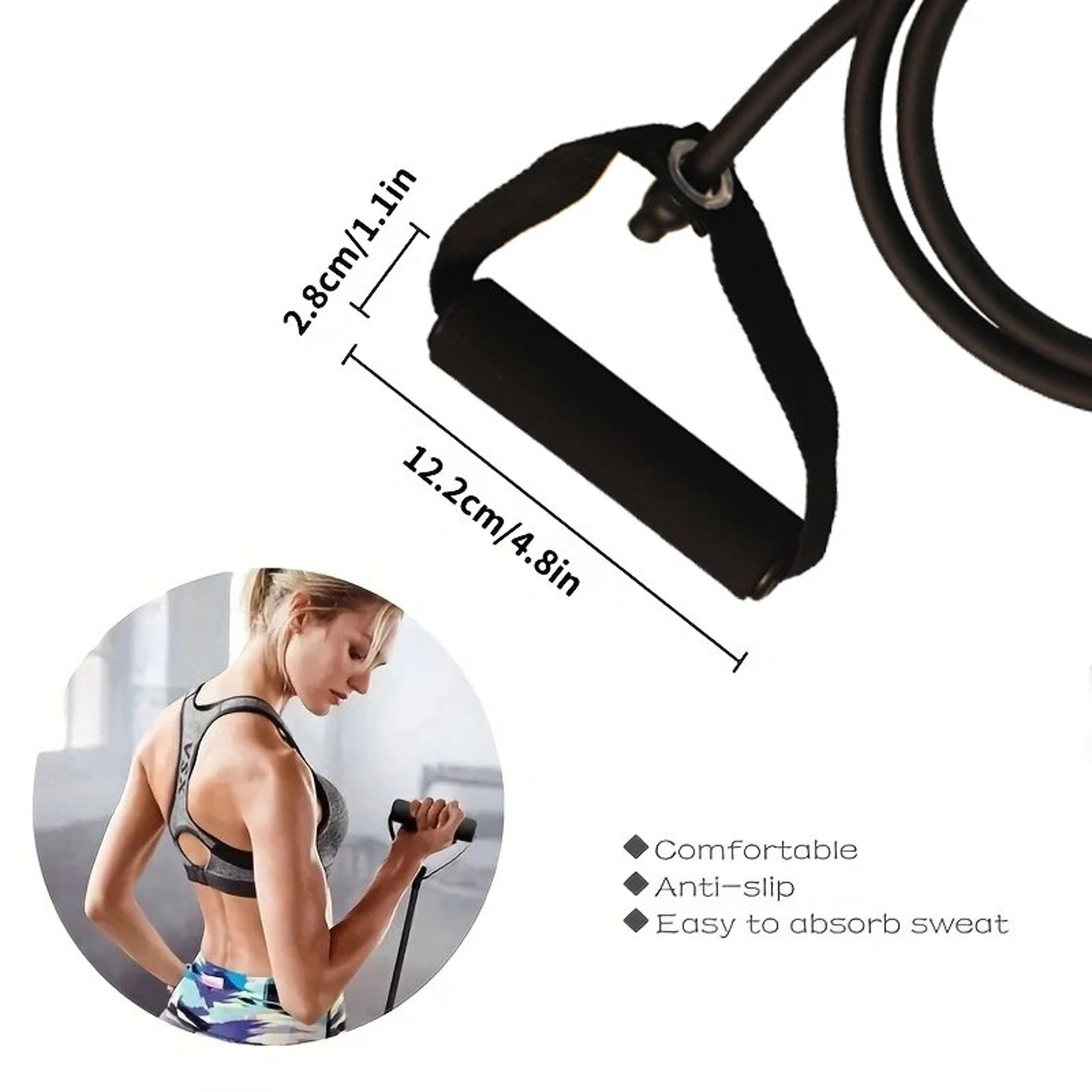 Premium Resistance Bands With Handles Home Strength Training  Workout Bands For Men And Women 1
