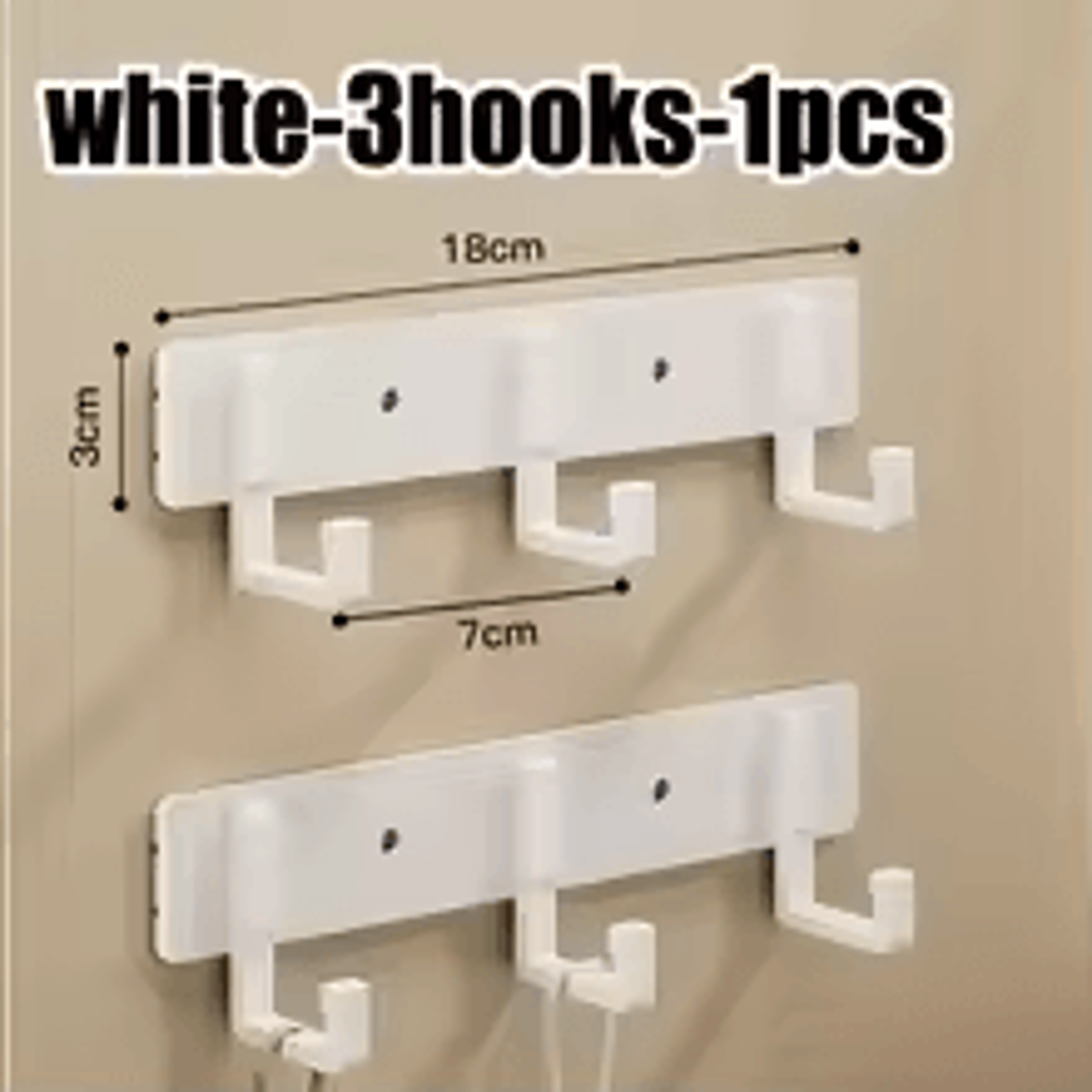 Strong Adhesive Wall Mounted Towel Hook No Drilling Heavy Duty Bathroom  Kitchen Hanger 8