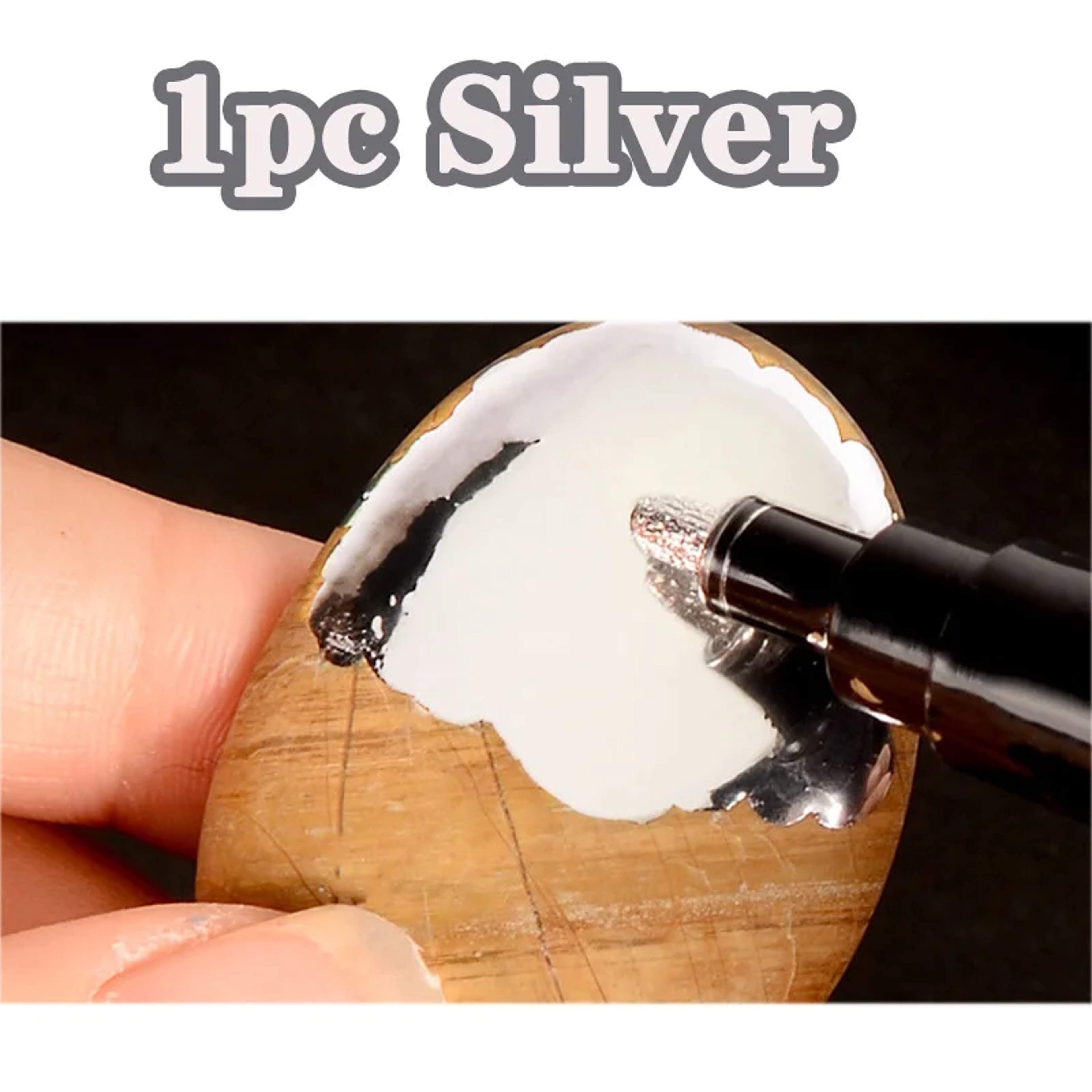 DIY Reflective Paint Pens For Mirror Art Chrome Gold Silver Copper Signature Markers For Car Craftw 7
