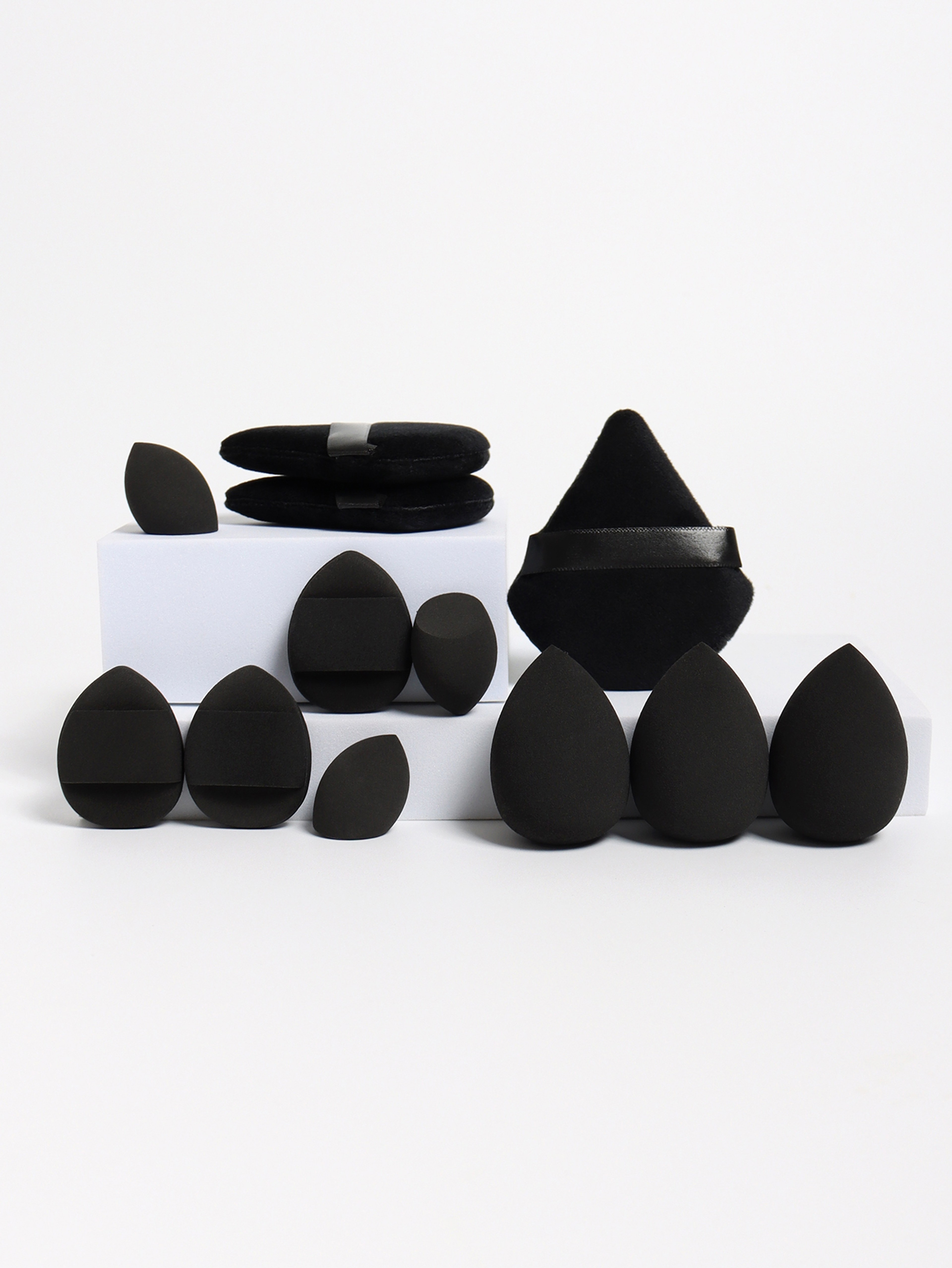 All Purpose Makeup Sponge Set Loose Powder Puffs Mini Air Cushion Puffs  Beauty Eggs 3